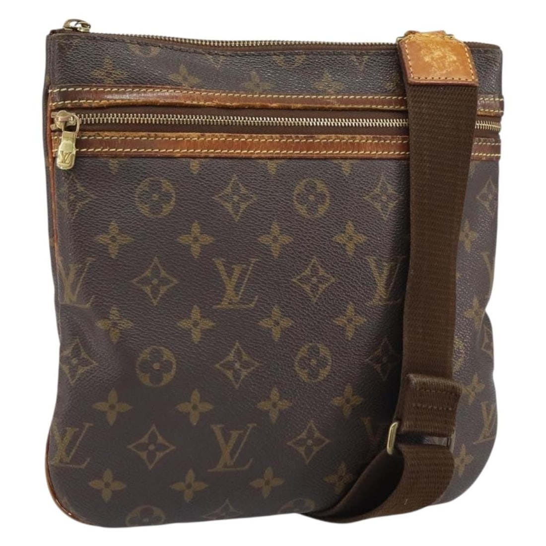Louis Vuitton M40044 Pochette Bosphore Monogram Canvas Shoulder Bag: Louis Vuitton M40044 Pochette Bosphore Monogram Canvas Shoulder Bag Louis Vuitton Pochette Bosphore shoulder bag in Monogram canvas, made in France. This women's bag includes an adjustable shoulder st
