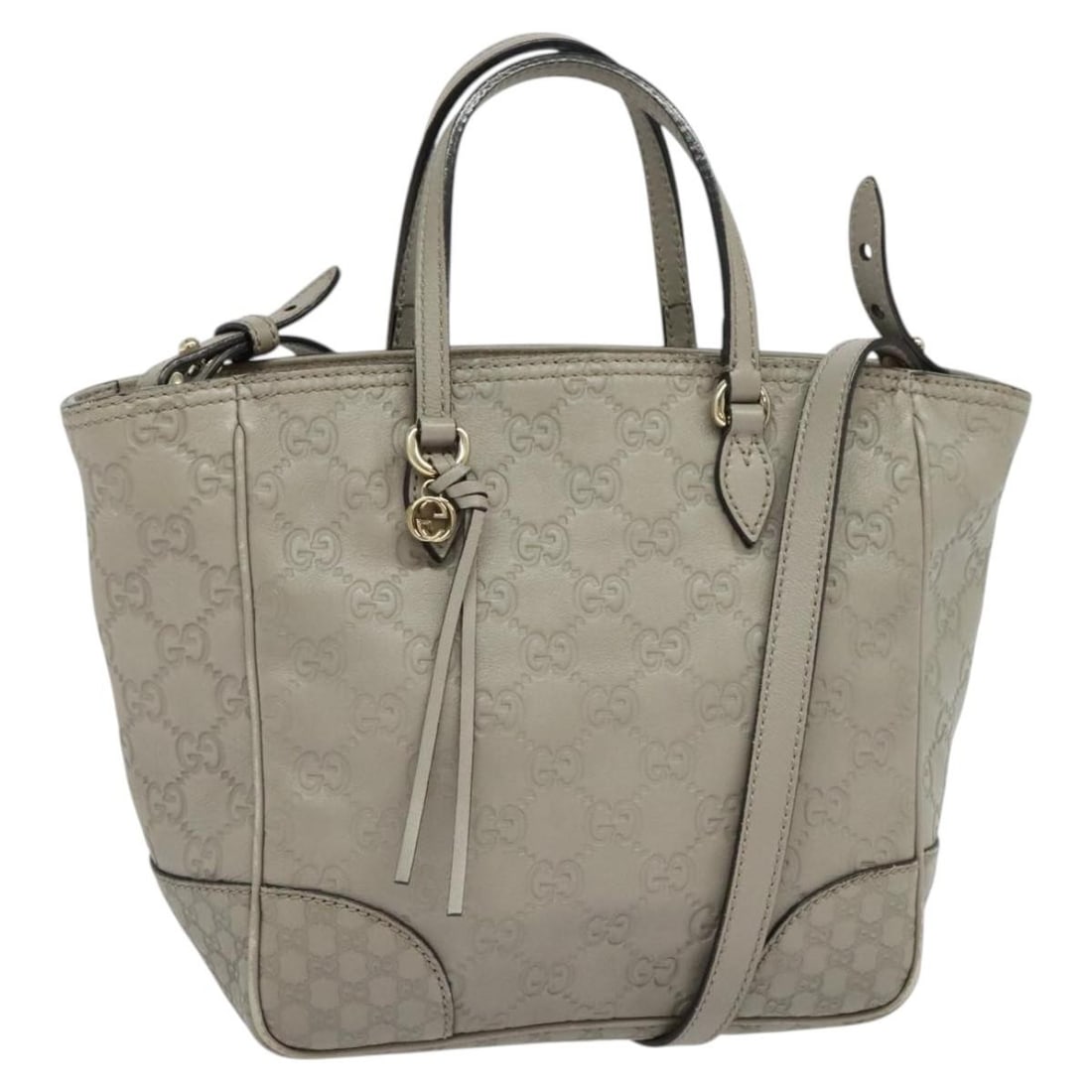 Gucci 353121 Guccissima GG Canvas Leather Handbag Gray Gold: Gucci 353121 Guccissima GG Canvas Leather Handbag Gray Gold Gucci GG Canvas Guccissima hand bag in gray and gold, made in Italy with leather and GG canvas exterior materials. It includes a shoulder st