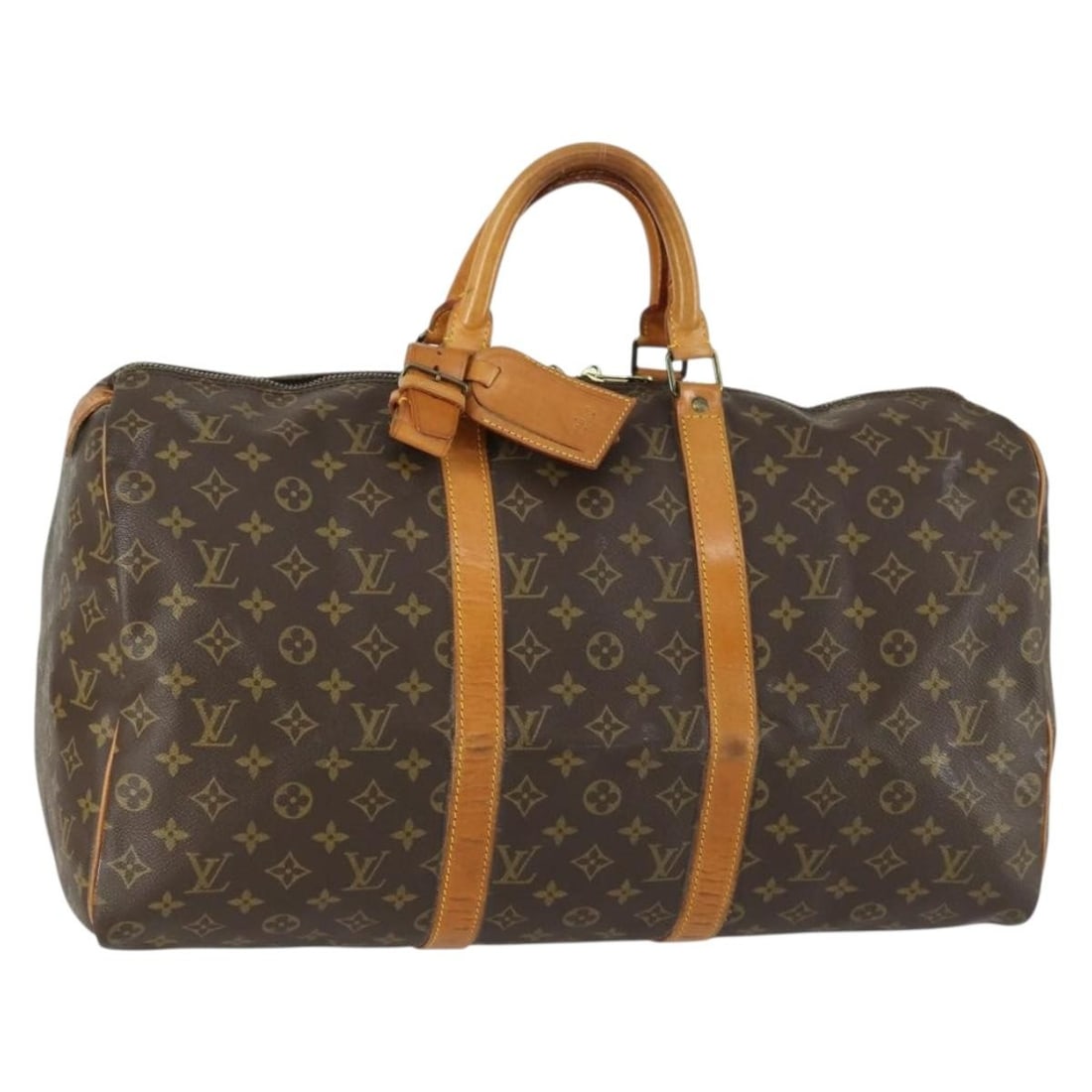 Louis Vuitton M41426 Keepall 50 Monogram Canvas Boston Bag: Louis Vuitton M41426 Keepall 50 Monogram Canvas Boston Bag Louis Vuitton Keepall 50 Boston Bag in Monogram Canvas, made in France. This women's bag is identified by product number M41426 and comes wit