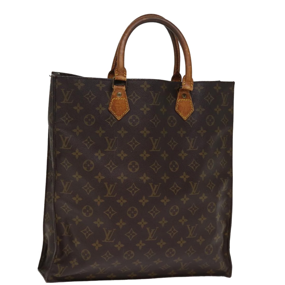 Louis Vuitton M51140 Sac Plat Monogram Canvas Handbag (1 of 18)