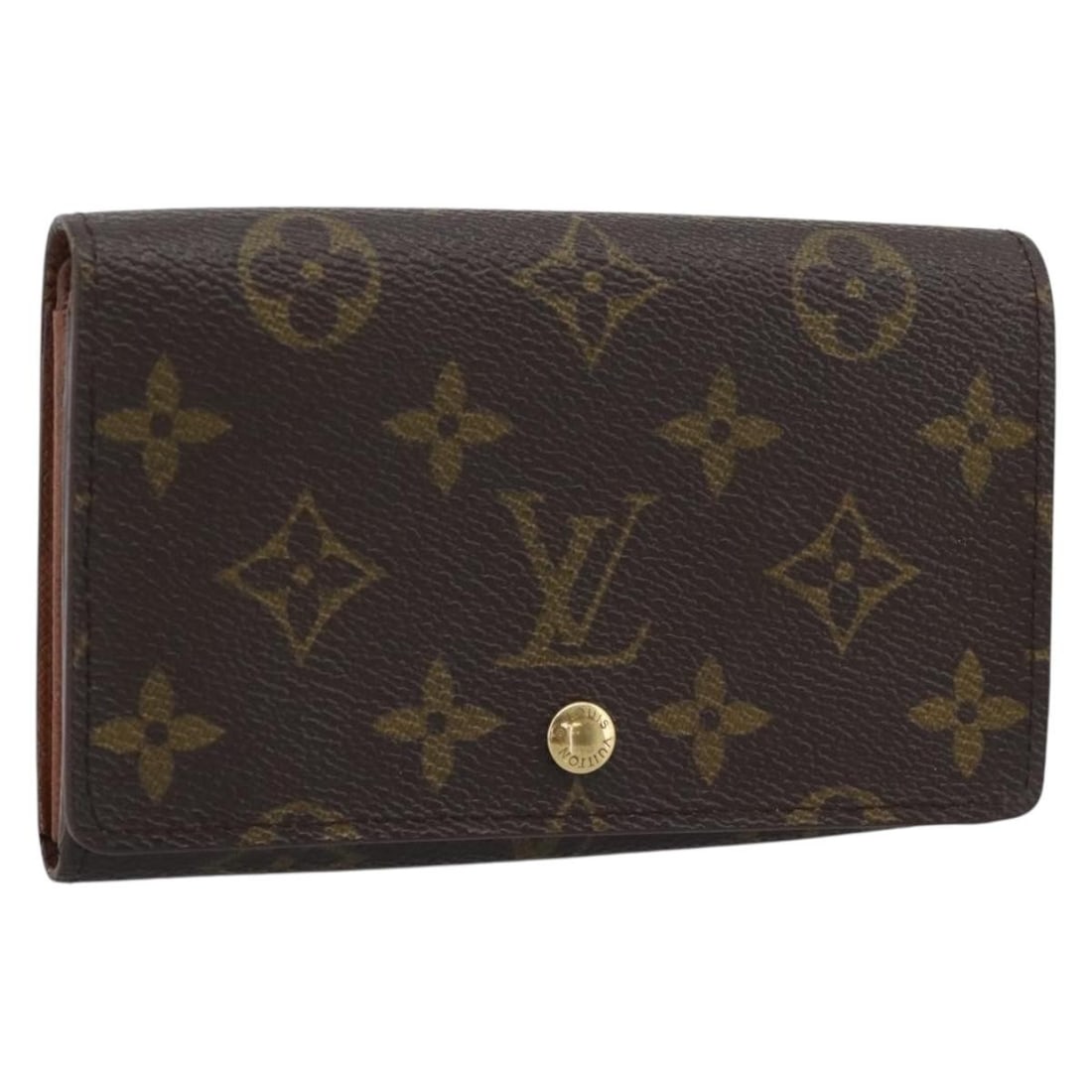 Louis Vuitton M61730 Monogram Canvas Bifold Wallet Porte Monnaie Billets Tresor: Louis Vuitton M61730 Monogram Canvas Bifold Wallet Porte Monnaie Billets Tresor Louis Vuitton Monogram Porte Monnaie Billets Tresor wallet in Monogram Canvas, styled as a bifold wallet. The item is ma