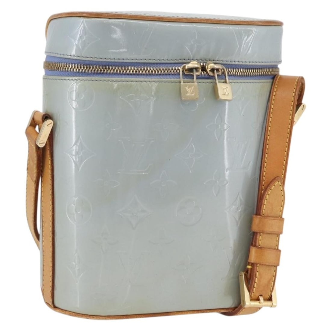 Louis Vuitton Sullivan Vertical Shoulder Bag Lavande Vernis M91258 (1 of 18)