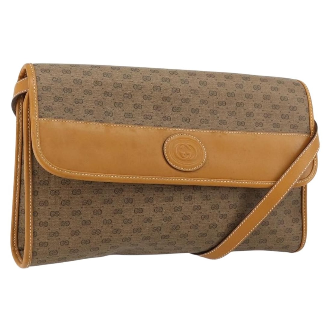 Gucci 004 58 0264 Micro GG Supreme PVC Shoulder Bag Beige Gold: Gucci 004 58 0264 Micro GG Supreme PVC Shoulder Bag Beige Gold This Gucci Micro GG Supreme shoulder bag is crafted in beige and gold PVC leather with Micro Small GG canvas. It features a shoulder bag 