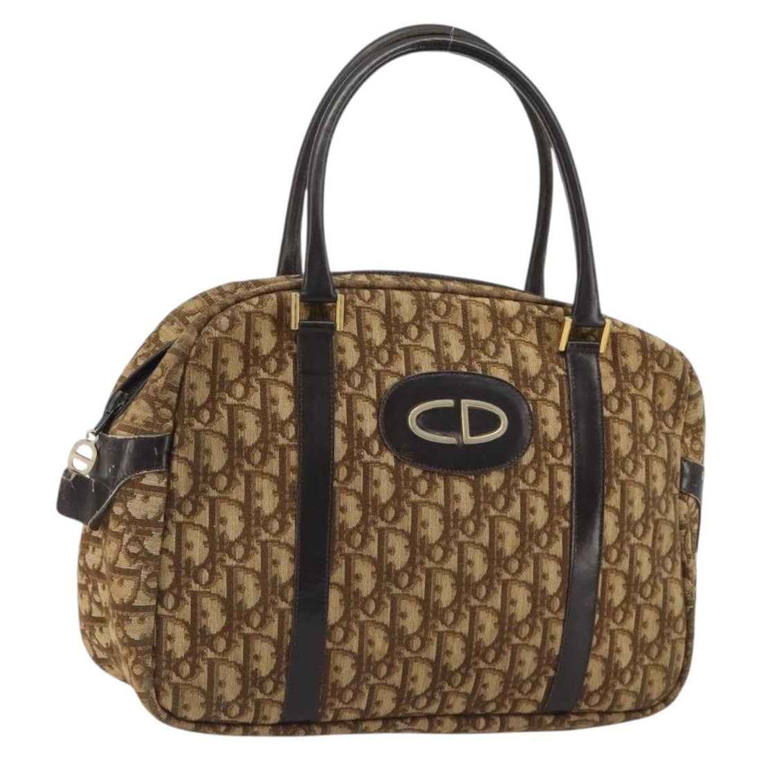 Christian Dior Trotter Canvas Hand Bag Brown Gold France: Christian Dior Trotter Canvas Hand Bag Brown Gold France A Christian Dior Trotter canvas handbag in brown and gold, made in France. This handbag features the Trotter canvas material and includes the i