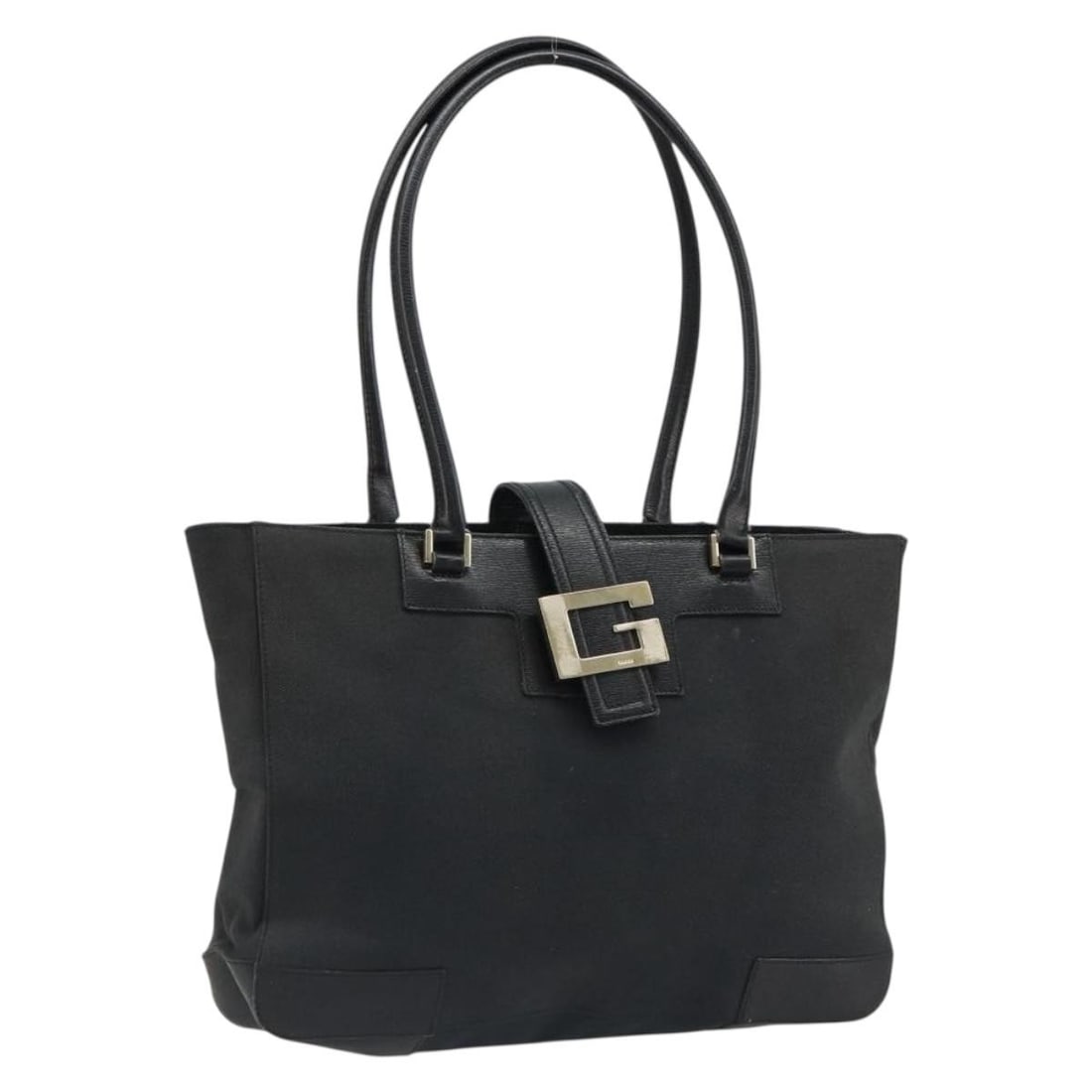 Gucci 002 1109 Black Canvas Tote Bag Gold Tone: Gucci 002 1109 Black Canvas Tote Bag Gold Tone A Gucci tote bag crafted in canvas with a black and gold color scheme. Made in Italy, this women's tote bag features a handle drop of approximately 8.9 i