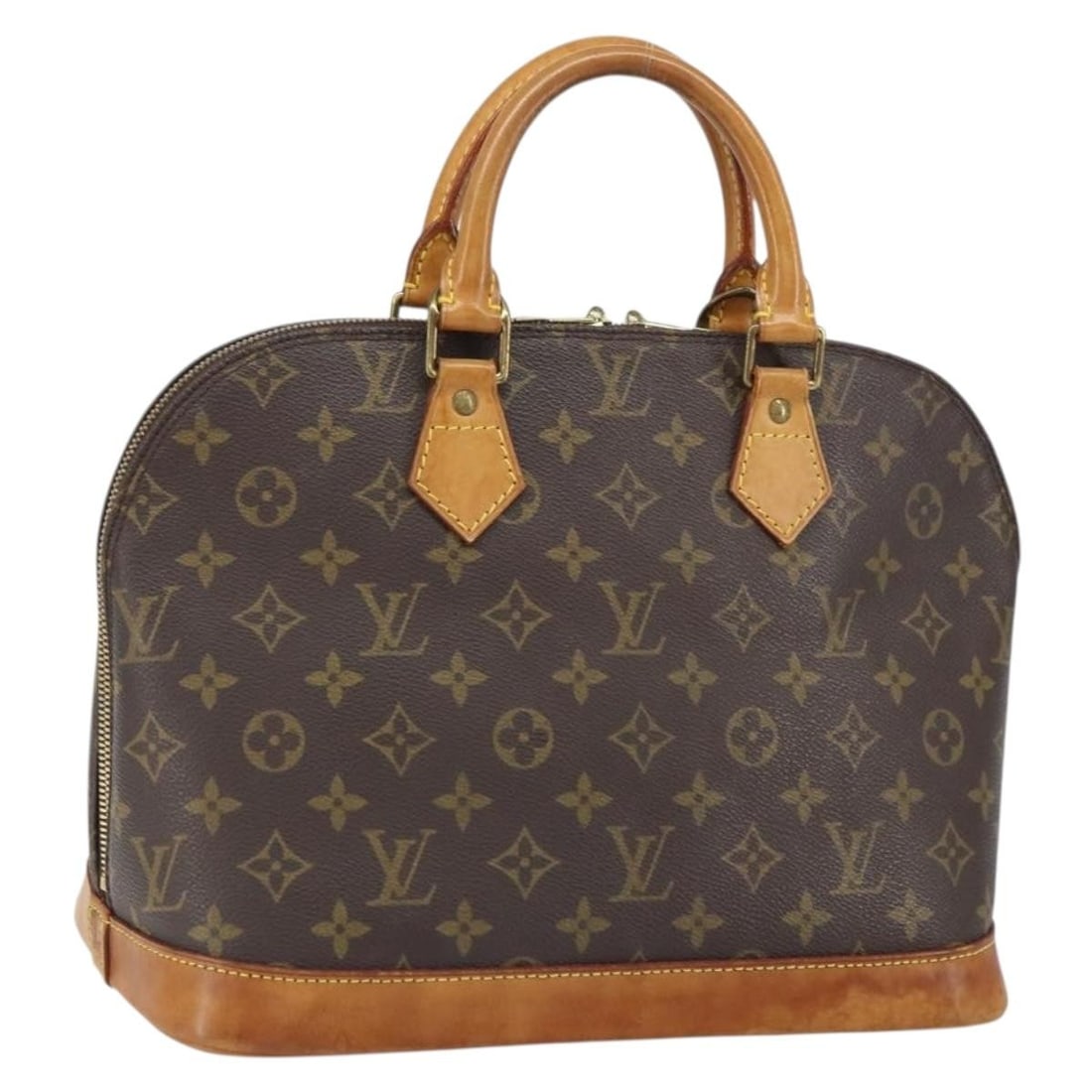 Louis Vuitton Alma M51130 Monogram Canvas Women's Handbag France: Louis Vuitton Alma M51130 Monogram Canvas Women's Handbag France Louis Vuitton Alma hand bag in Monogram Canvas, made in France. The bag features the Monogram exterior color and comes in the listed di