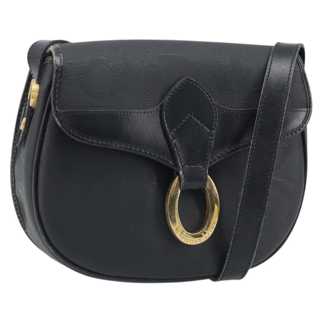 Christian Dior Trotter Canvas Black Gold Shoulder Bag France: Christian Dior Trotter Canvas Black Gold Shoulder Bag France This Christian Dior Trotter Canvas Shoulder Bag features a black and gold PVC leather exterior with the signature Trotter canvas design. Th