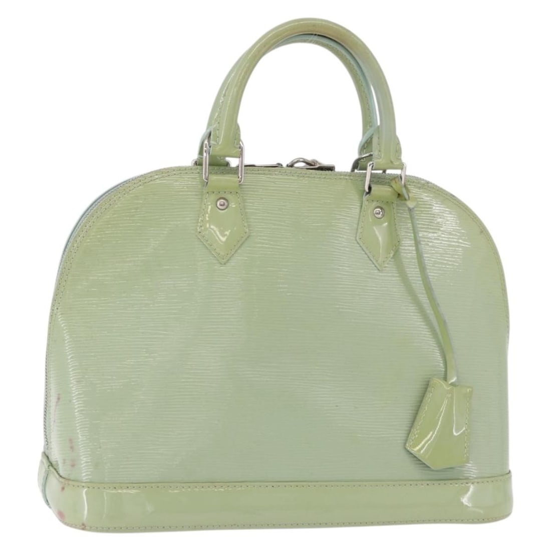 Louis Vuitton Alma PM Epi Electric Patent Leather Handbag Amand M40625: Louis Vuitton Alma PM Epi Electric Patent Leather Handbag Amand M40625 Louis Vuitton Epi Electric Alma PM handbag in Amand patent leather. This women's handbag is made in France and includes a padlock