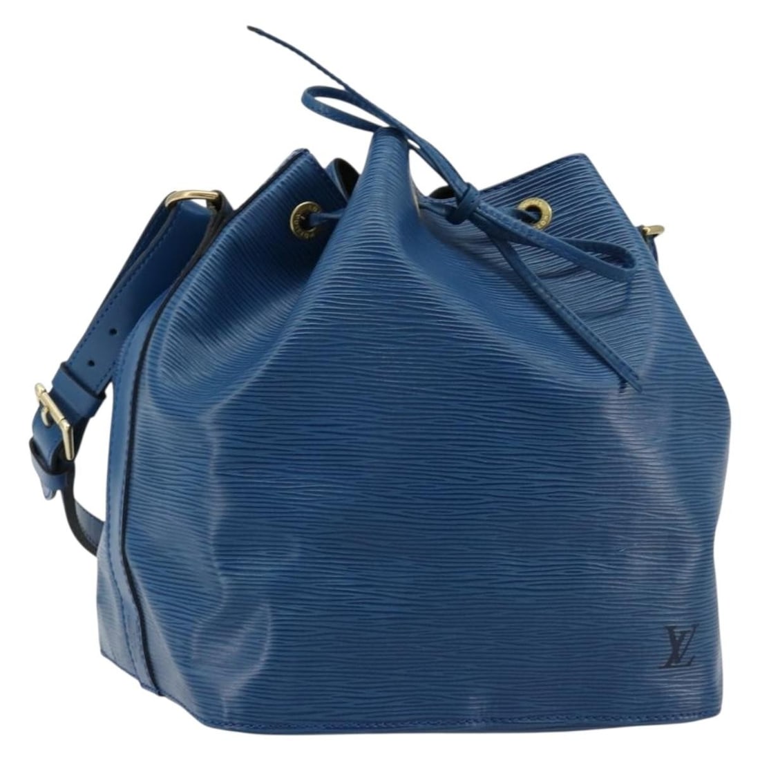 Louis Vuitton Petit Noe Blue Epi Leather Shoulder Bag M44105: Louis Vuitton Petit Noe Blue Epi Leather Shoulder Bag M44105 Louis Vuitton Epi Petit Noe shoulder bag in blue Epi leather, made in France. It features a shoulder bag style and comes with the item show