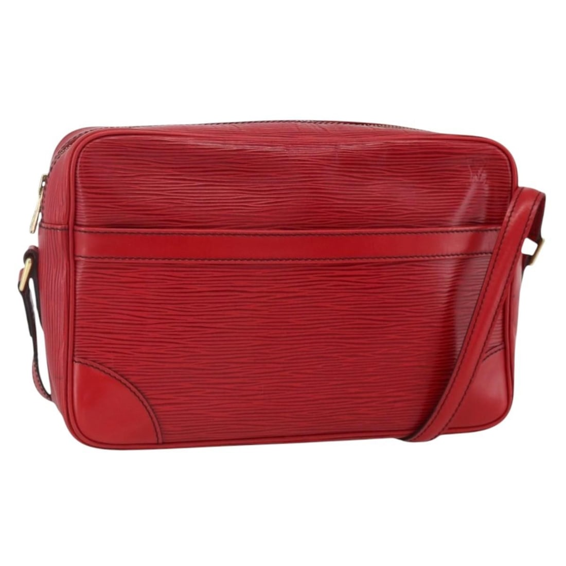 Louis Vuitton Trocadero 27 Red Epi Leather Shoulder Bag M52317 France: Louis Vuitton Trocadero 27 Red Epi Leather Shoulder Bag M52317 France This Louis Vuitton Epi Trocadero 27 shoulder bag features durable red Epi leather and an adjustable shoulder strap. Designed for w
