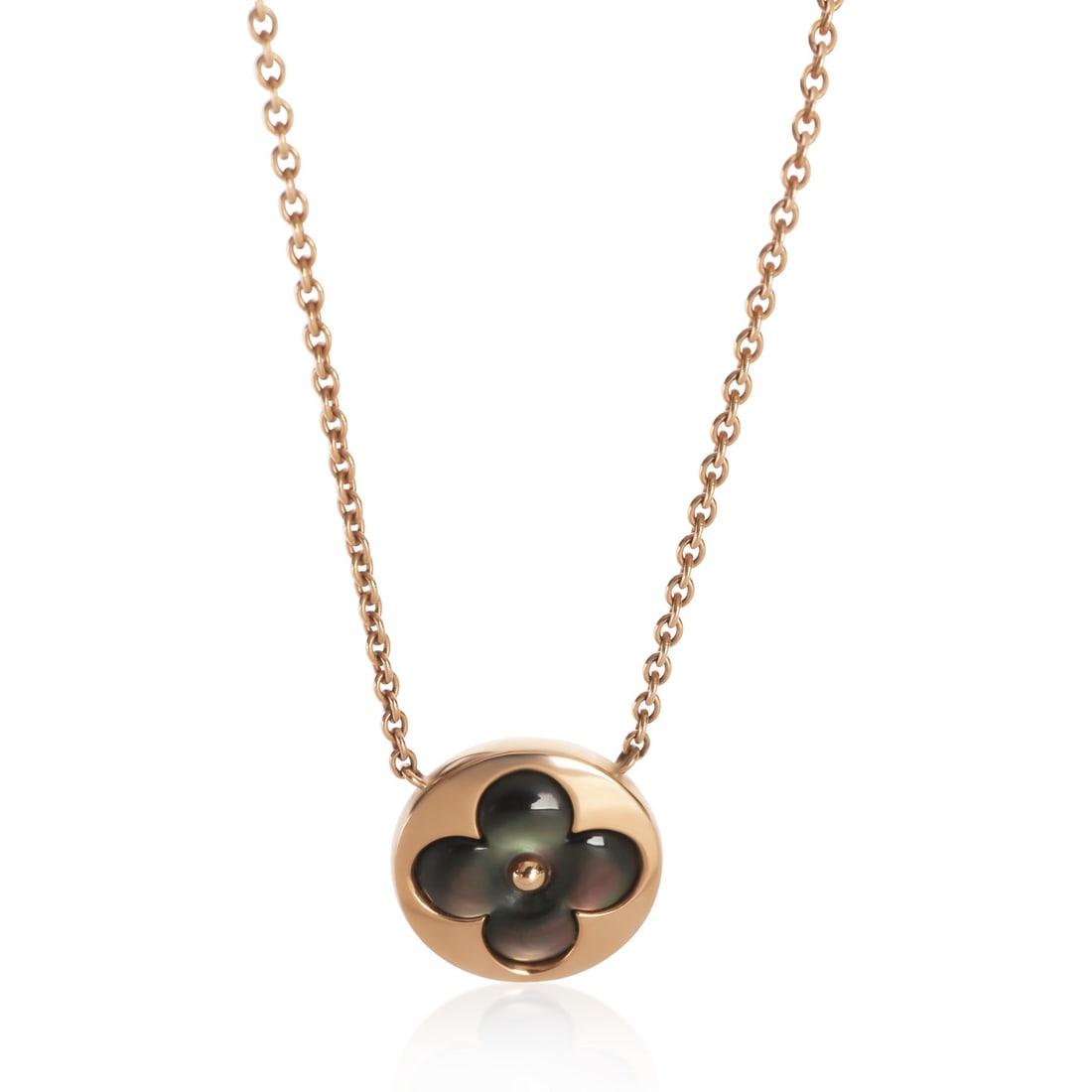 Louis Vuitton Color Blossom Sun rose gold pendant mother of pearl: Louis Vuitton Color Blossom Sun rose gold pendant mother of pearl This Louis Vuitton Color Blossom Sun pendant features a mother of pearl centerpiece set in 18k rose gold, offering a refined and elega