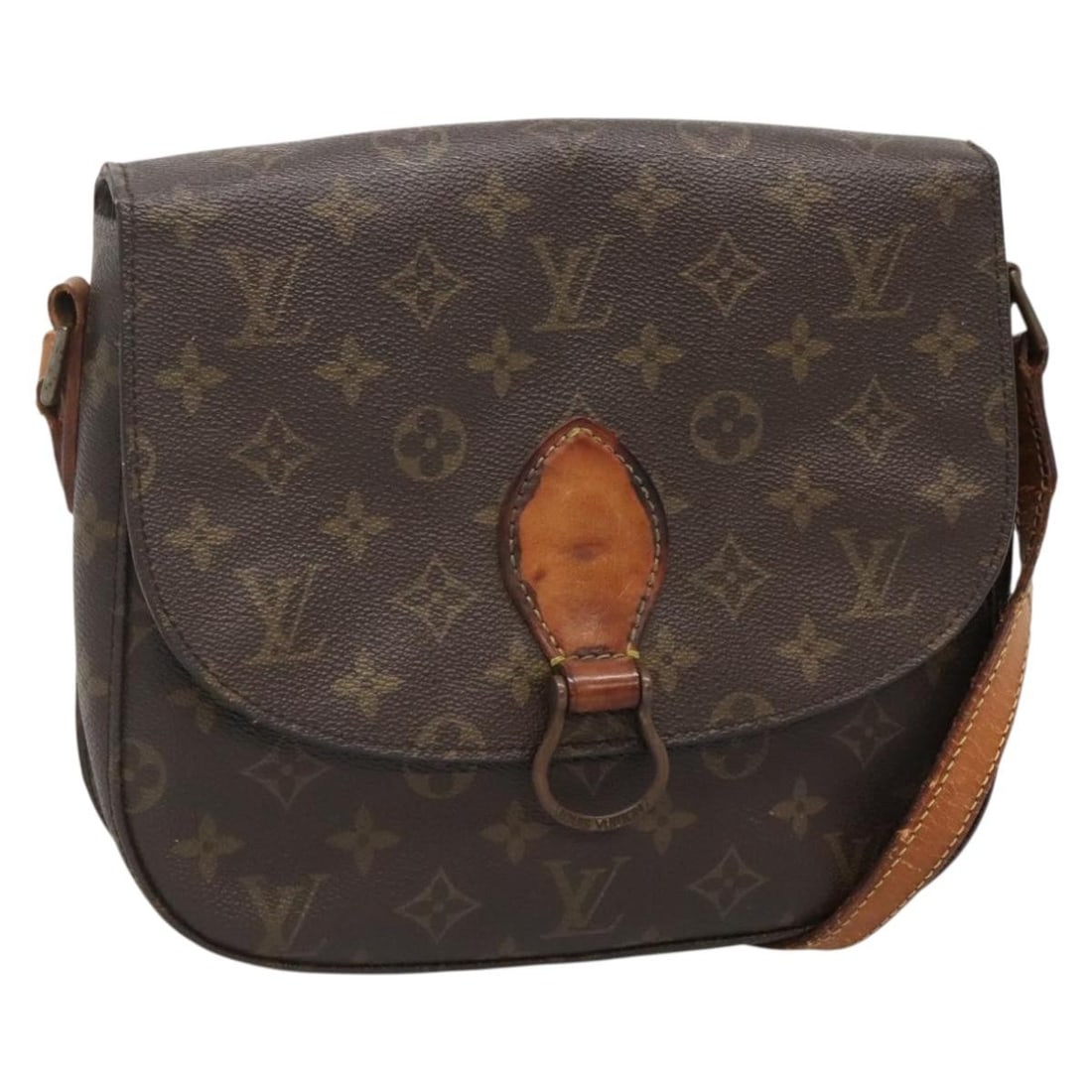 LOUIS VUITTON Monogram Saint Cloud GM Shoulder Bag M51242 Authentic (1 of 18)