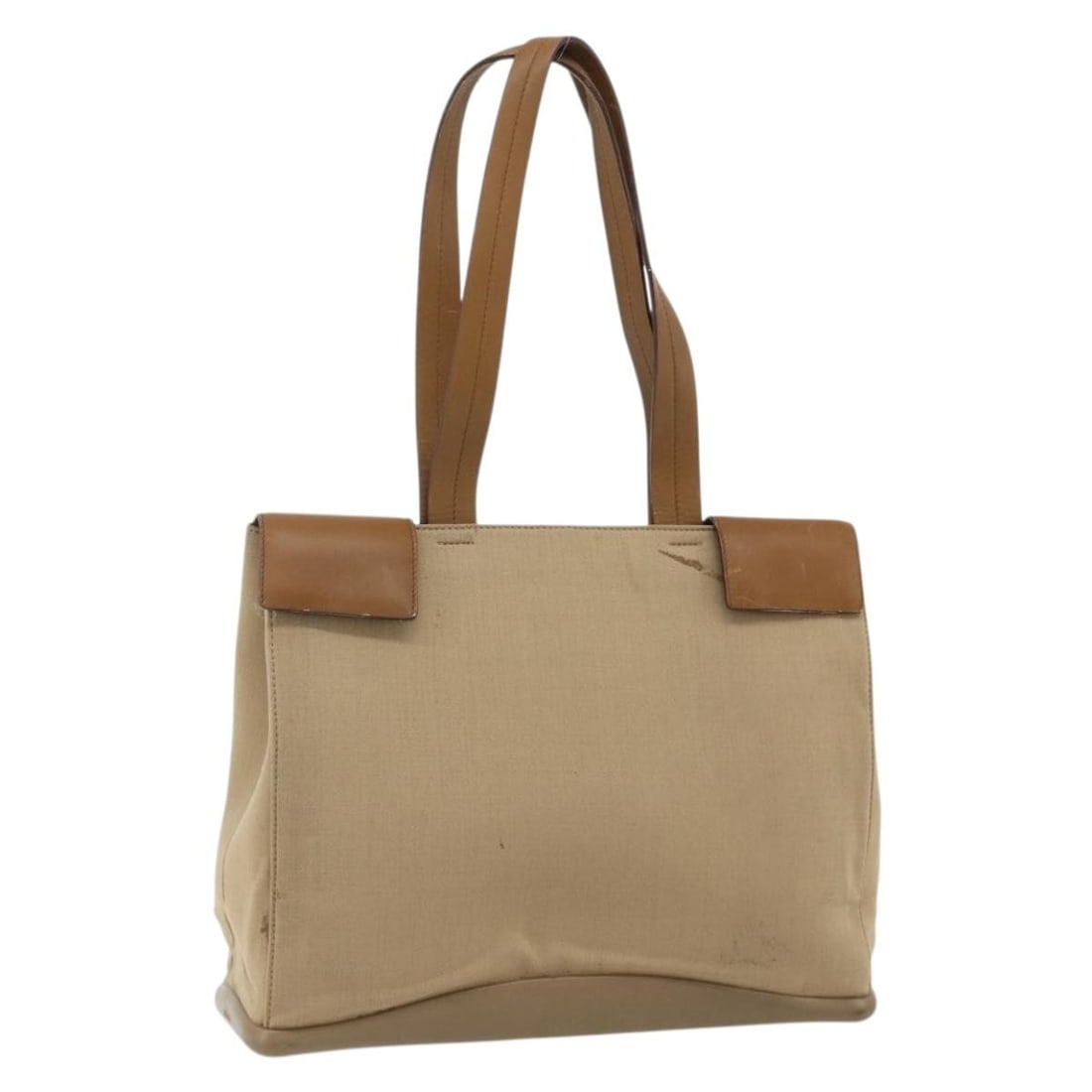 Prada beige nylon women s shoulder bag Italy silver trim: Prada beige nylon women s shoulder bag Italy silver trim This PRADA shoulder bag is crafted from beige nylon with silver-tone accents. Designed for women, it features a spacious main compartment and a