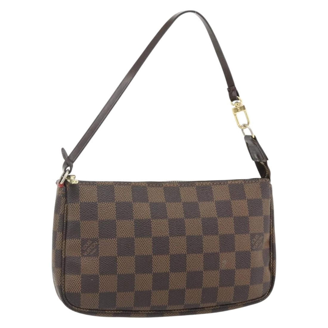 Louis Vuitton N41206 Pochette Accessoires Damier Ebene Canvas Pouch: Louis Vuitton N41206 Pochette Accessoires Damier Ebene Canvas Pouch Louis Vuitton Damier Ebene Pochette Accessoires pouch in Damier Ebene canvas. Made in Spain, this item is identified by product numb