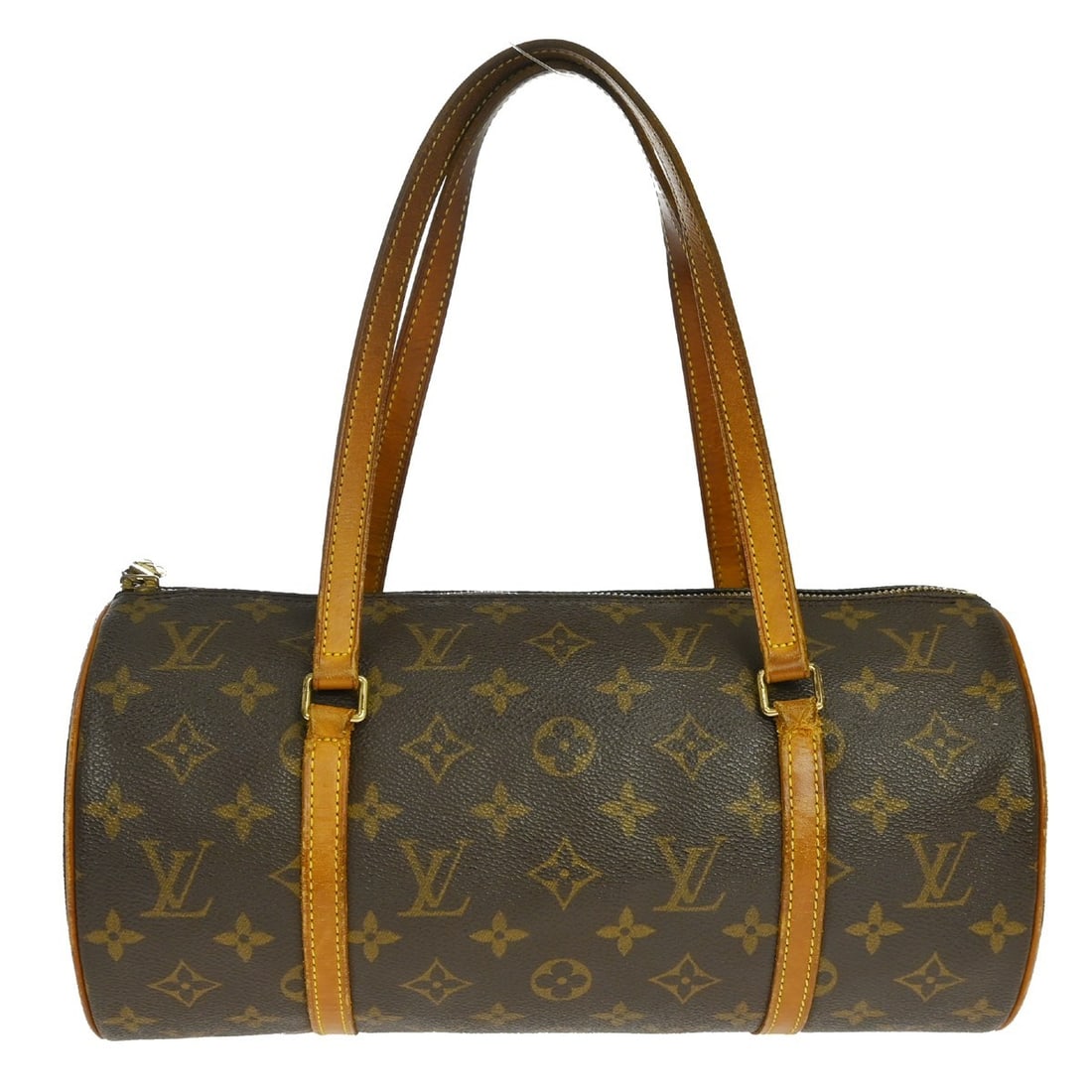 Louis Vuitton Papillon 30 Monogram Canvas Zip Handbag M51385: Louis Vuitton Papillon 30 Monogram Canvas Zip Handbag M51385 Vintage Louis Vuitton Papillon 30 handbag in brown Monogram canvas with leather double handles and zip closure. Made in France, this women'
