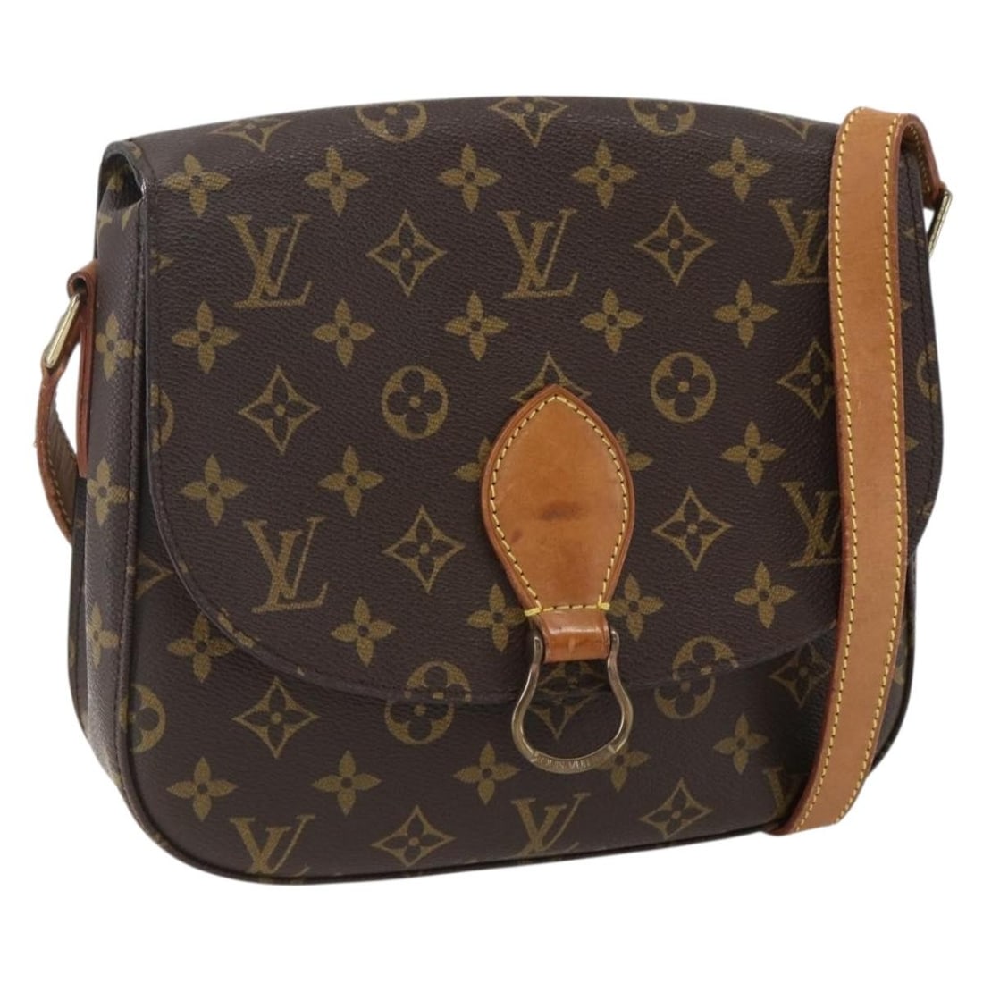 Monogram Canvas Saint Cloud GM Shoulder Bag by Louis Vuitton M51242: Monogram Canvas Saint Cloud GM Shoulder Bag by Louis Vuitton M51242 This Louis Vuitton Monogram Saint Cloud GM Shoulder Bag features the classic monogram canvas exterior and is designed for women. The