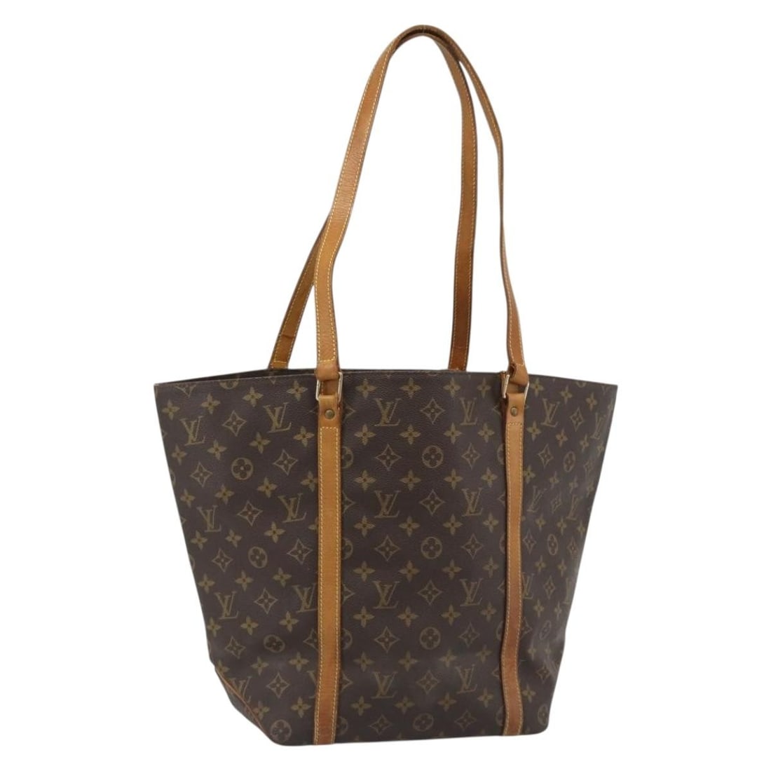 Louis Vuitton M51108 Sac Shopping Monogram Canvas Tote: Louis Vuitton M51108 Sac Shopping Monogram Canvas Tote Louis Vuitton Monogram Sac Shopping Tote Bag in Monogram Canvas, made in France. This women's tote features a shoulder drop of approximately 12.2