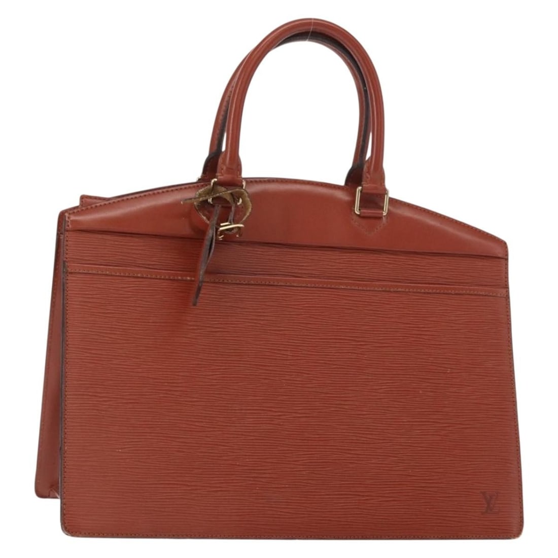 Louis Vuitton M48183 Riviera Brown Epi Leather Handbag: Louis Vuitton M48183 Riviera Brown Epi Leather Handbag Louis Vuitton Riviera handbag in brown Epi leather. This women's handbag includes a name tag and was made in France. Condition is heavily used, w
