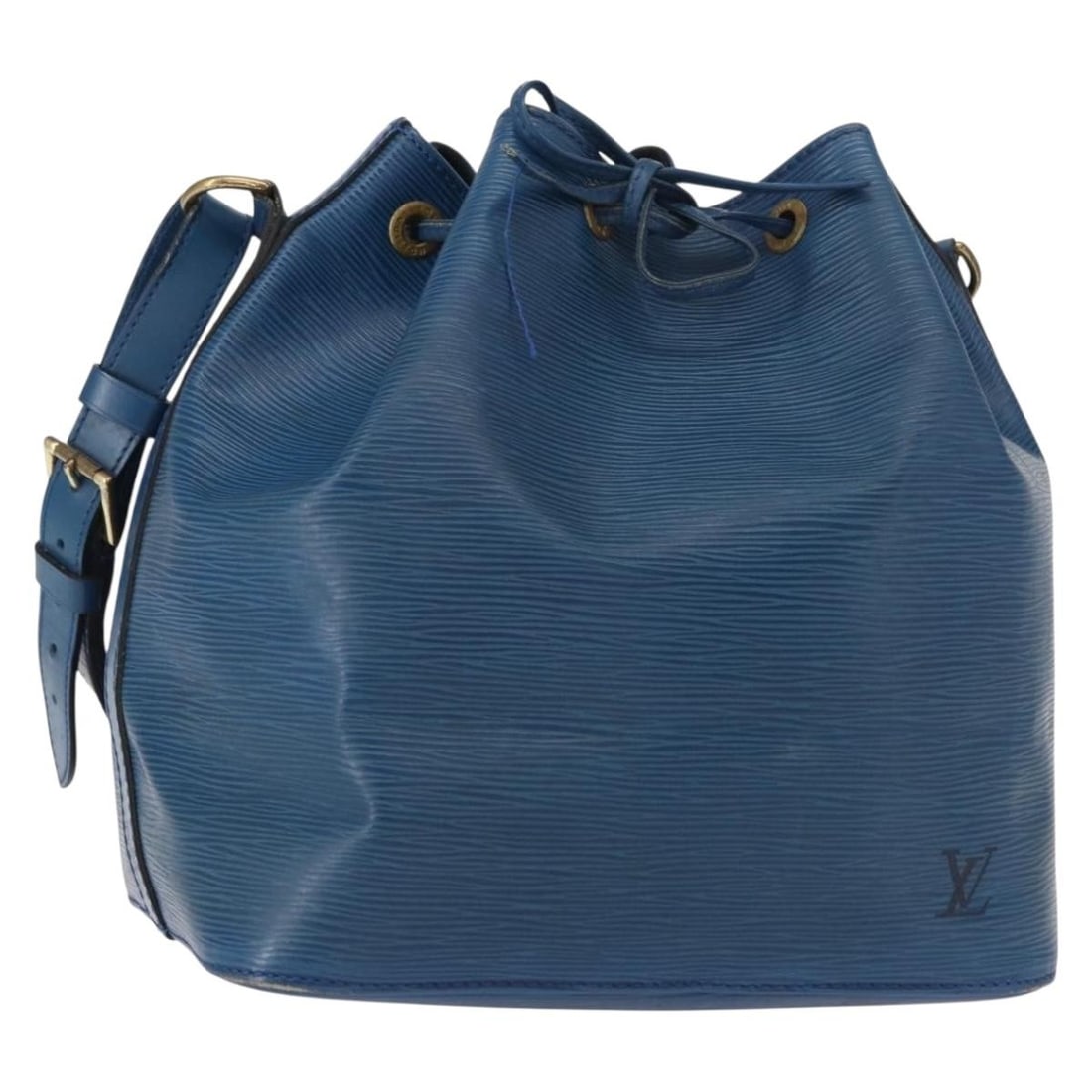 Louis Vuitton Epi Petit Noe Shoulder Bag Blue M44105 Auth: Louis Vuitton Epi Petit Noe Shoulder Bag Blue M44105 Auth The LOUIS VUITTON Epi Petit Noe Shoulder Bag in a striking blue hue is an elegant accessory crafted from durable Epi leather. This shoulder ba