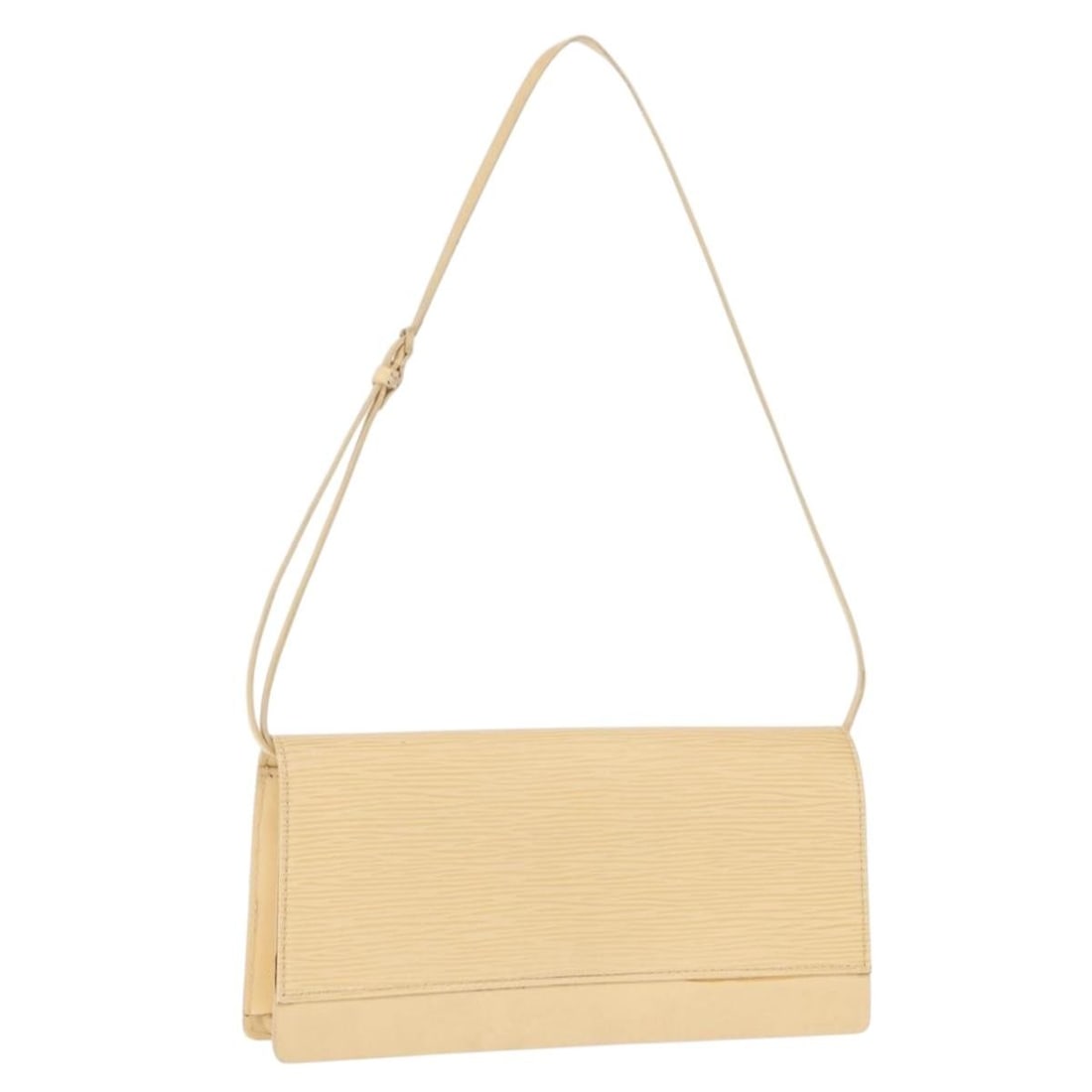 Louis Vuitton Honfleur Epi Leather Shoulder Bag Vanilla M5273A: Louis Vuitton Honfleur Epi Leather Shoulder Bag Vanilla M5273A Louis Vuitton Honfleur shoulder bag in Vanilla Epi leather. Made in Spain, this bag features a shoulder strap with an approximate drop of