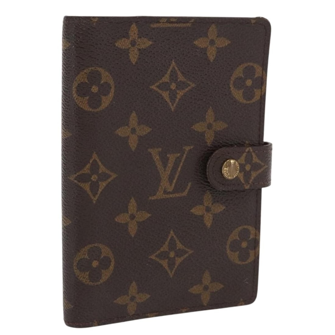 Louis Vuitton Monogram Canvas Day Planner Cover R20005: Louis Vuitton Monogram Canvas Day Planner Cover R20005 This Louis Vuitton Monogram Agenda PM Day Planner Cover is crafted from signature monogram canvas and is designed for women. It features a compac