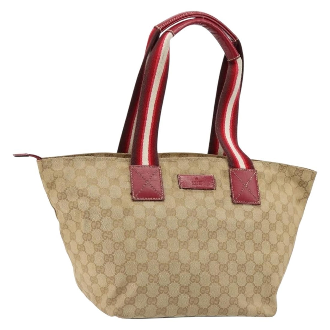 Gucci 131230 GG Canvas Sherry Line Handbag Beige Gold: Gucci 131230 GG Canvas Sherry Line Handbag Beige Gold GUCCI GG Canvas Sherry Line handbag in beige and gold, made in Italy from GG Canvas. It measures approximately W24-43 cm x H18 cm x D22 cm, with a