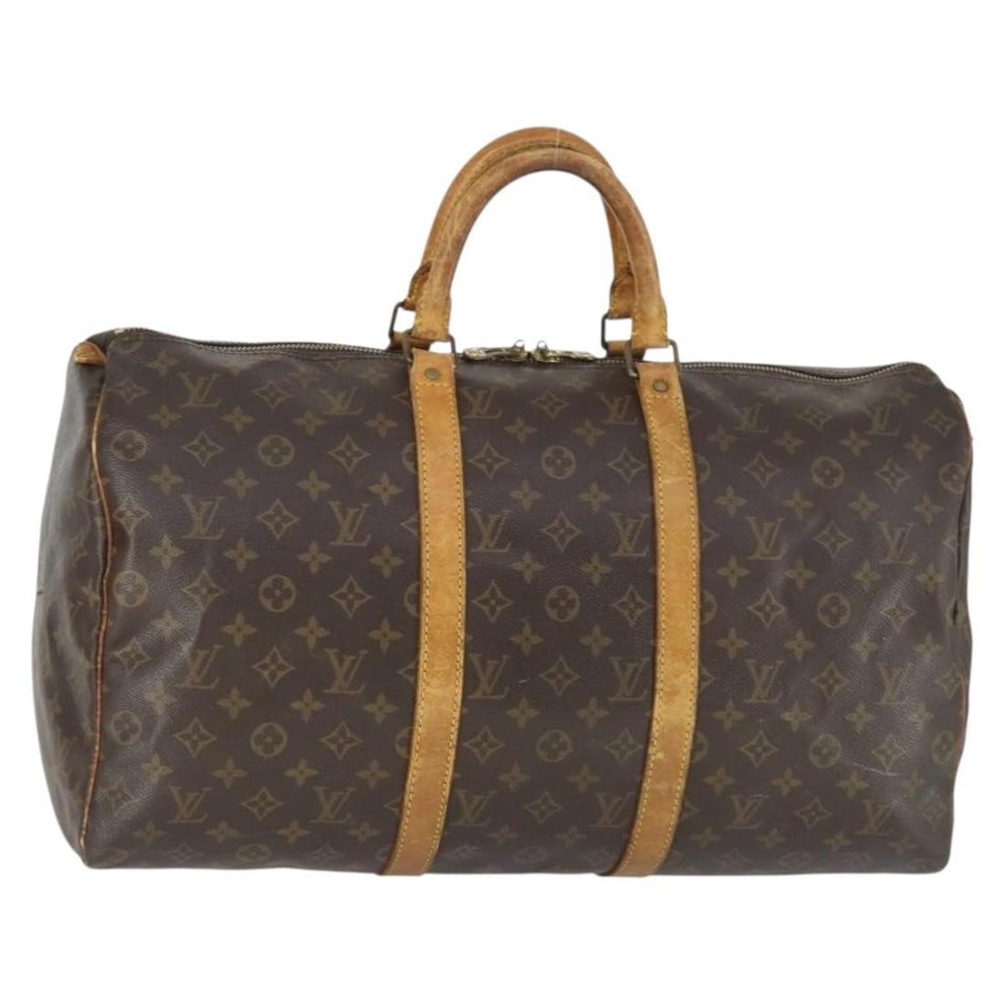 Louis Vuitton M41426 Keepall 50 Monogram Canvas Boston Bag: Louis Vuitton M41426 Keepall 50 Monogram Canvas Boston Bag Louis Vuitton Keepall 50 Boston Bag in Monogram Canvas, made in France. This women's bag features the classic Monogram color and comes in the
