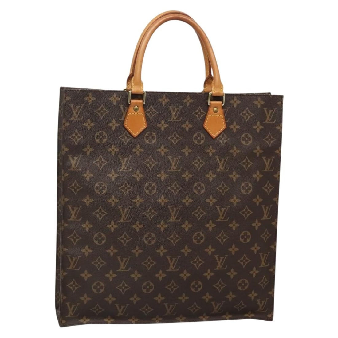 LOUIS VUITTON Monogram Sac Plat Hand Bag M51140 Authentic France: LOUIS VUITTON Monogram Sac Plat Hand Bag M51140 Authentic France This LOUIS VUITTON Monogram Sac Plat Hand Bag (M51140) is a timeless piece crafted from iconic Monogram Canvas, showcasing the classic 