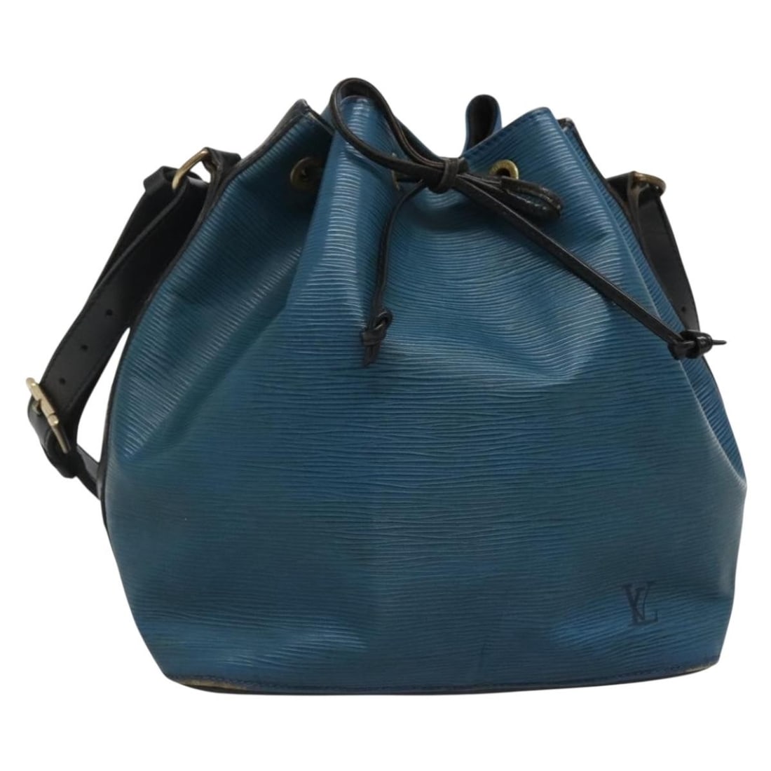 LOUIS VUITTON Epi Petit Noe Bicolor Shoulder Bag M44152 Authentic: LOUIS VUITTON Epi Petit Noe Bicolor Shoulder Bag M44152 Authentic This Louis Vuitton Epi Petit Noe Shoulder Bag features a striking bicolor design in black and blue, crafted from durable Epi leather. 
