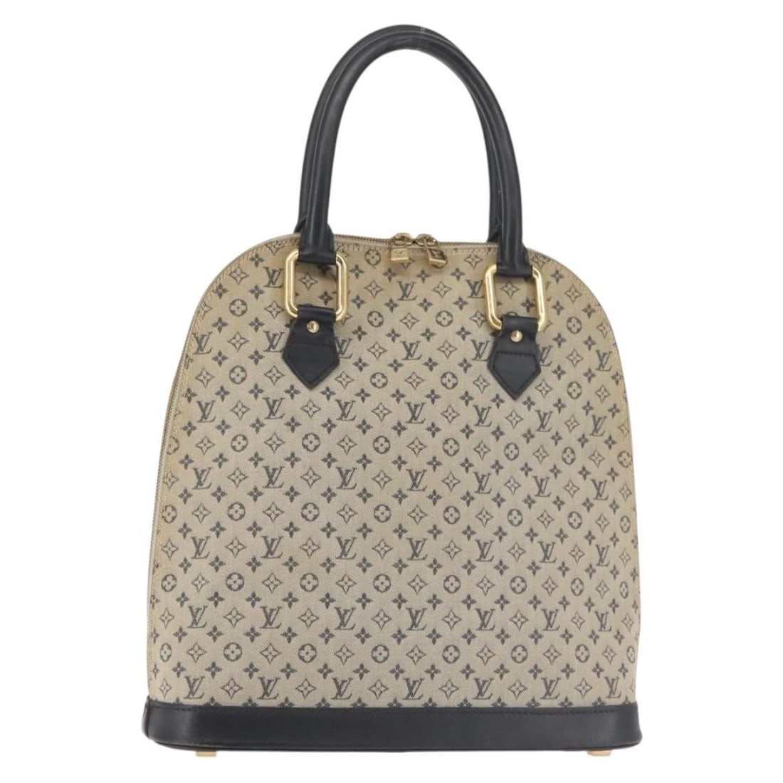 LOUIS VUITTON Monogram Mini Alma Haut Hand Bag Blue M92202 Made in France (1 of 18)