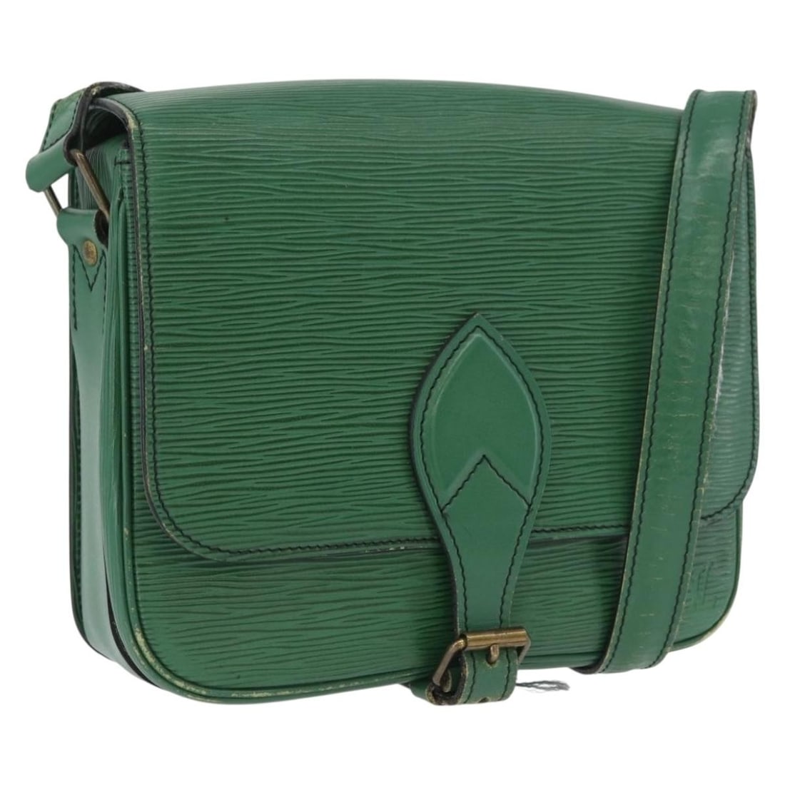 Louis Vuitton M52244 Cartouchiere MM Epi Leather Shoulder Bag Green: Louis Vuitton M52244 Cartouchiere MM Epi Leather Shoulder Bag Green Louis Vuitton Epi Cartouchiere MM shoulder bag in green Epi leather. Made in France, this bag features a shoulder bag style and meas