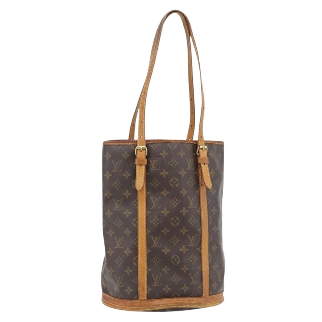 Louis Vuitton M42236 Bucket GM Monogram Canvas Shoulder Bag: Louis Vuitton M42236 Bucket GM Monogram Canvas Shoulder Bag Louis Vuitton Monogram Bucket GM shoulder bag in Monogram Canvas, made in France. This women's bag is identified by product number M42236 an