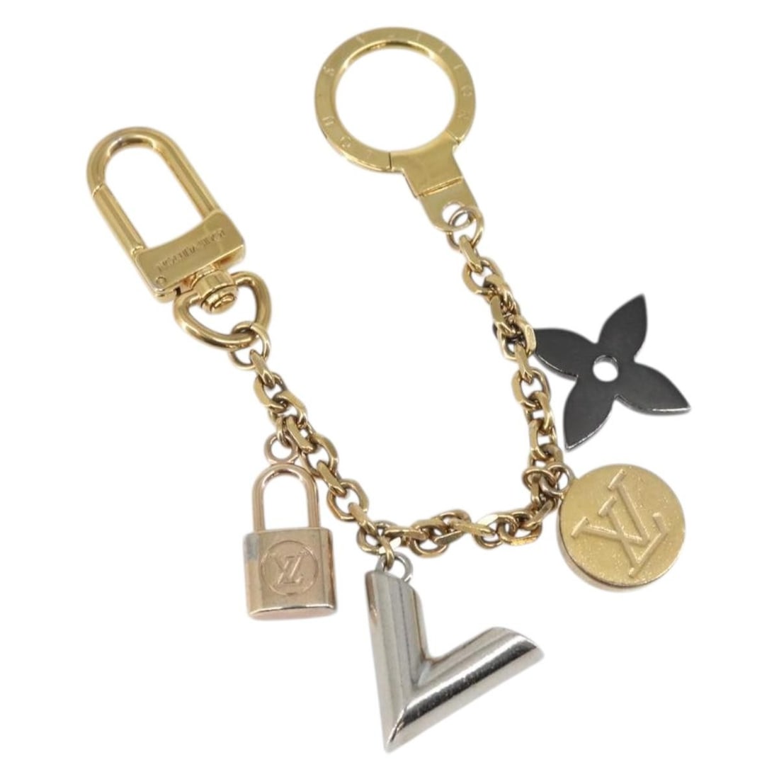 Louis Vuitton Gold Metal Caleido V Bag Charm and Key Holder M67379 (1 of 9)