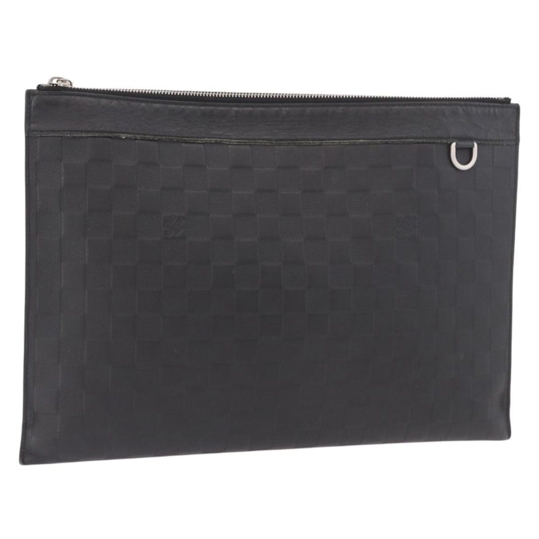 Louis Vuitton N60112 Pochette Discovery clutch in black Damier Infini leather: Louis Vuitton N60112 Pochette Discovery clutch in black Damier Infini leather This Louis Vuitton Damier Infini Pochette Discovery clutch bag is crafted in black Damier Infini leather and made in Franc