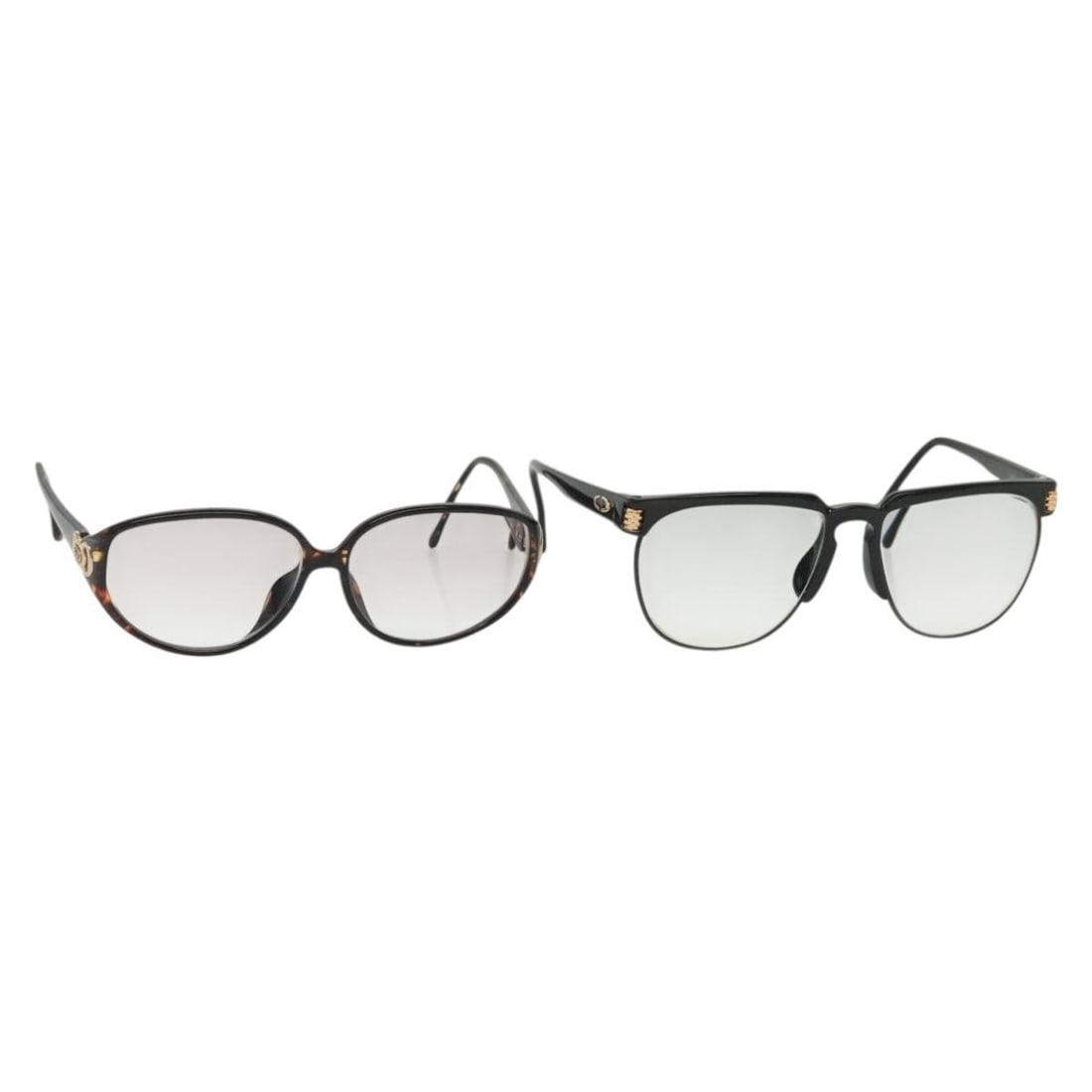 Christian Dior Black Brown Plastic Sunglasses 2Set Authentic Germany (1 of 17)