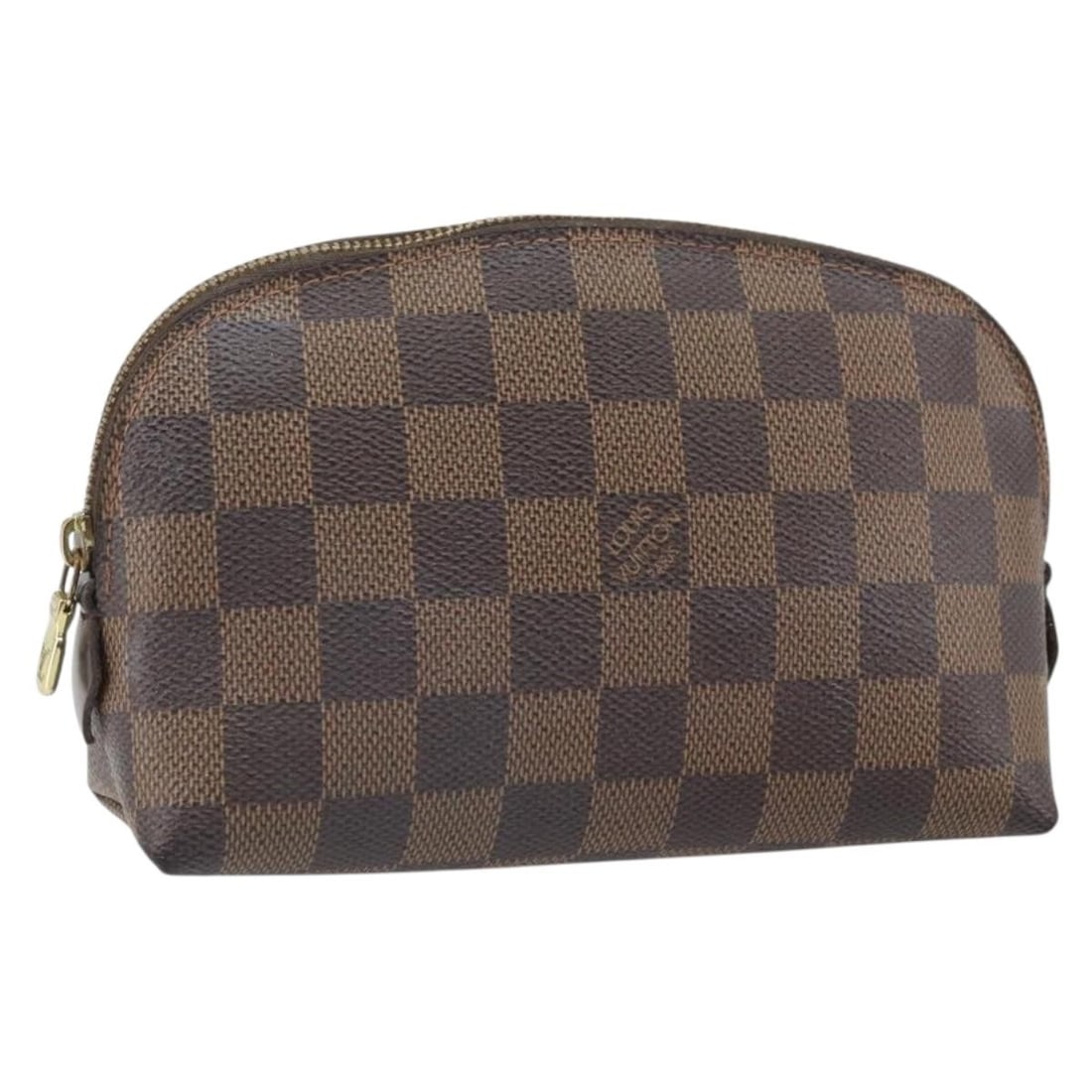 Louis Vuitton Damier Ebene Canvas Cosmetic Pouch N47516 Small Women's Bag: Louis Vuitton Damier Ebene Canvas Cosmetic Pouch N47516 Small Women's Bag This Louis Vuitton Damier Ebene Pochette Cosmetic PM Pouch features the classic Damier Ebene canvas in a compact, elegant desi
