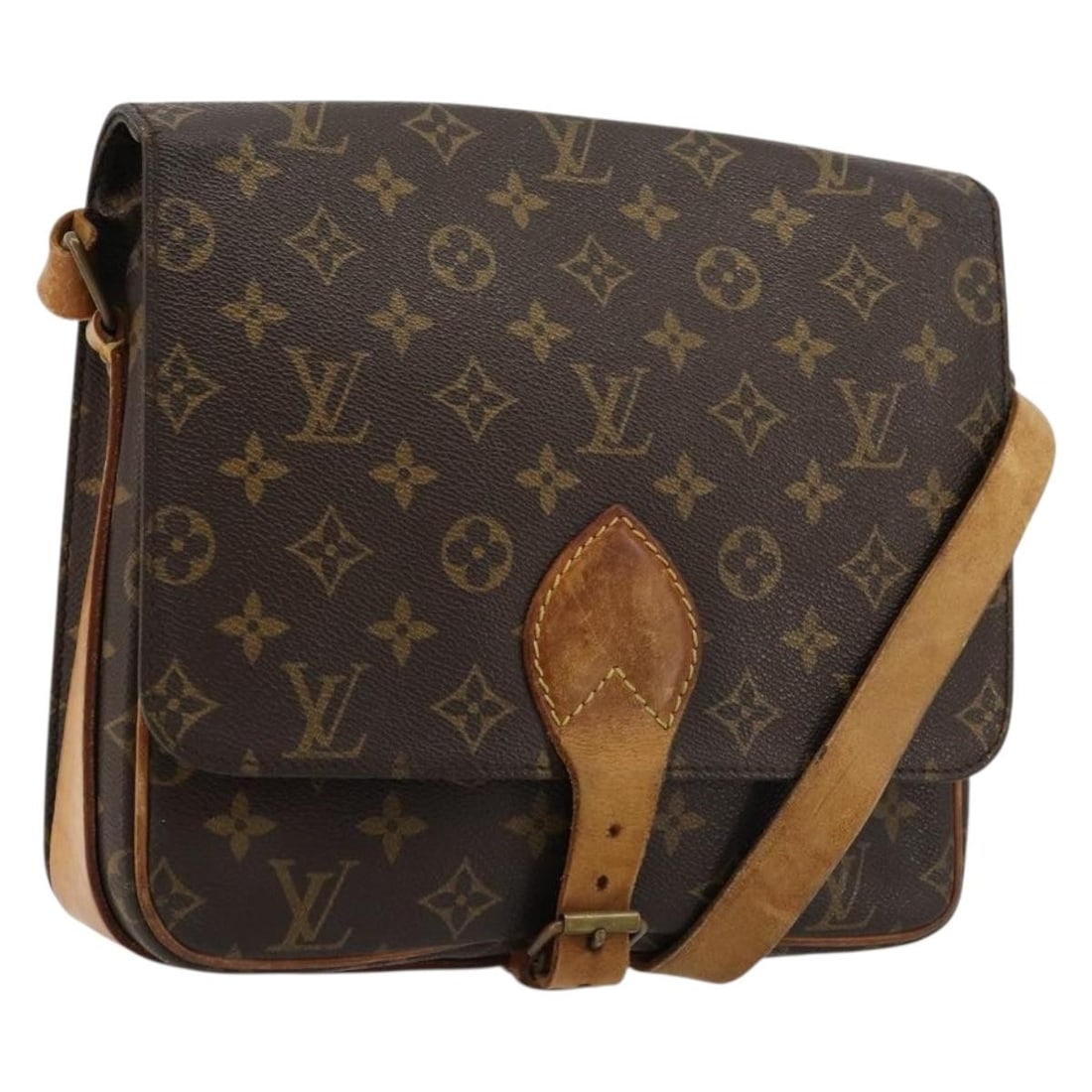 Louis Vuitton M51252 Cartouchiere GM Monogram Canvas Shoulder Bag: Louis Vuitton M51252 Cartouchiere GM Monogram Canvas Shoulder Bag Louis Vuitton Cartouchiere GM shoulder bag in Monogram Canvas, presented in Monogram color. Made in France, this model is product no. 