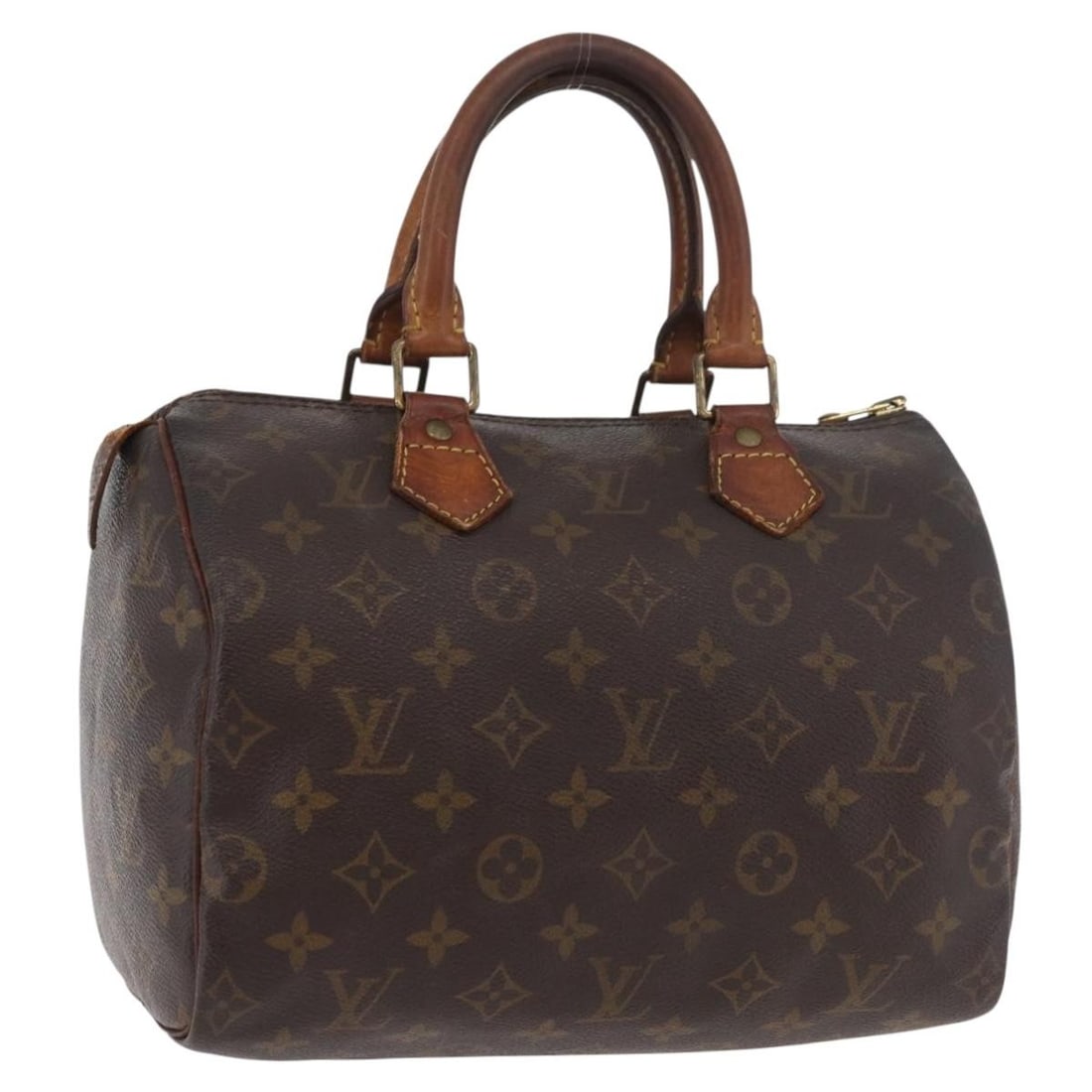 Louis Vuitton M41528 Speedy 25 Monogram Canvas Handbag: Louis Vuitton M41528 Speedy 25 Monogram Canvas Handbag Louis Vuitton Speedy 25 hand bag in Monogram Canvas with the classic Monogram color/pattern. Made in France, product no. M41528. The bag is in he