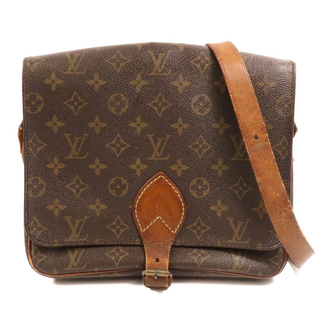 Louis Vuitton Cartouchiere GM M51252 Monogram Shoulder Bag Brown: Louis Vuitton Cartouchiere GM M51252 Monogram Shoulder Bag Brown Louis Vuitton Cartouchiere GM shoulder bag in brown Monogram PVC coated canvas. This women's regular-size bag features a shoulder strap