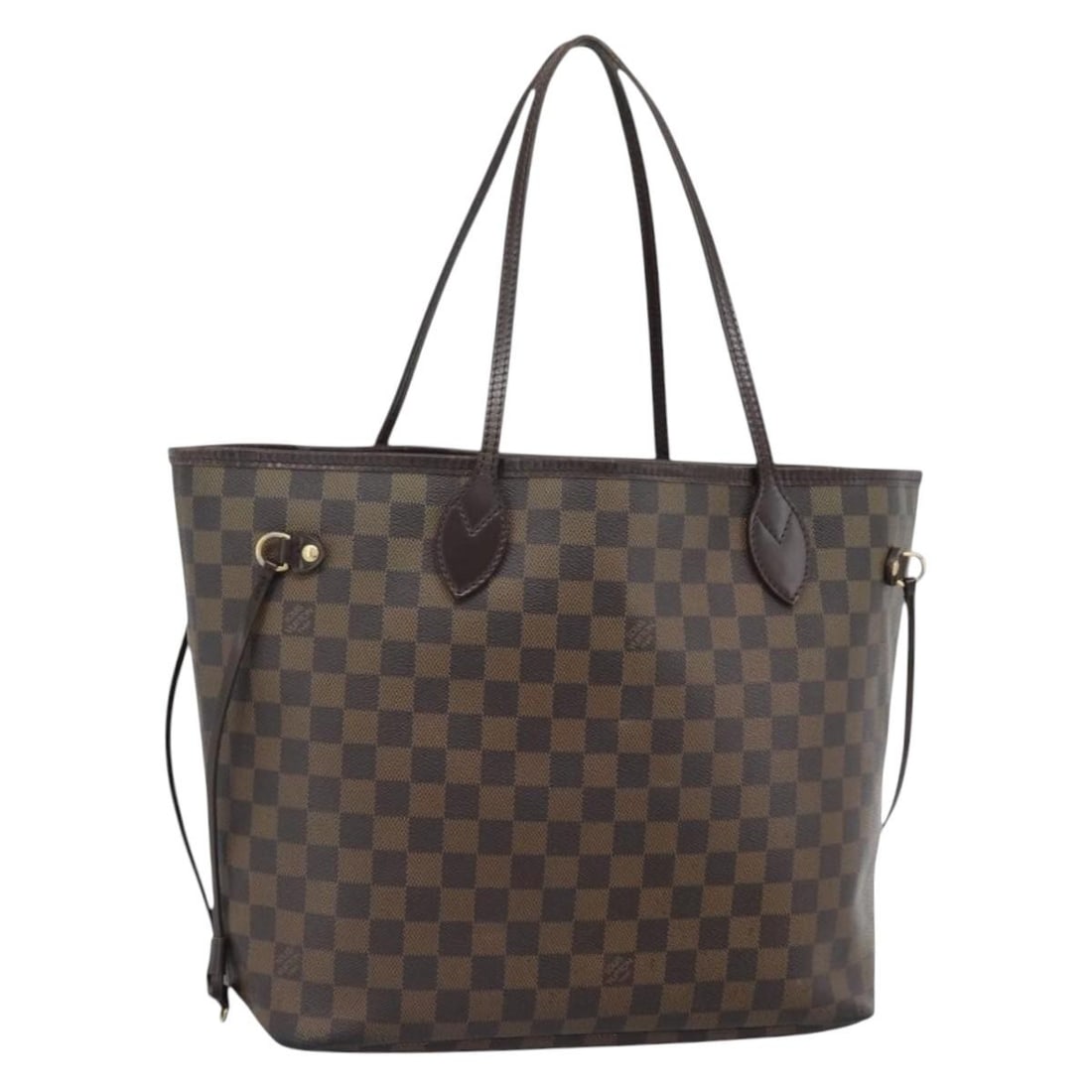 Louis Vuitton Neverfull MM Damier Ebene Canvas Tote N51105: Louis Vuitton Neverfull MM Damier Ebene Canvas Tote N51105 Louis Vuitton Neverfull MM tote bag in Damier Ebene canvas. Made in France, this bag features the Damier Ebene colorway and the Neverfull MM 