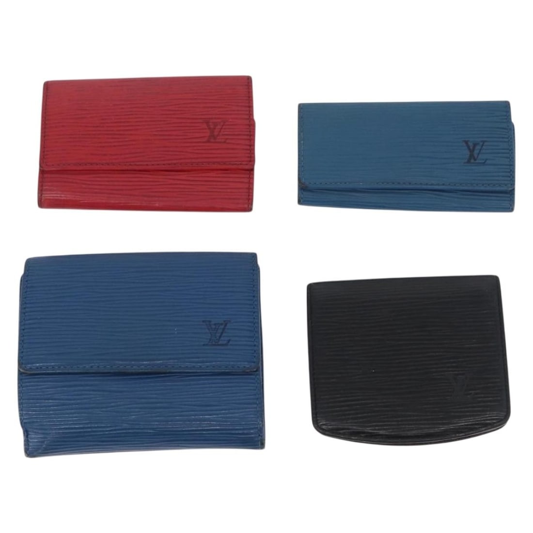 Set of 7 Louis Vuitton Epi LV Cup Leather Wallets Blue Black Red Monogram (1 of 18)