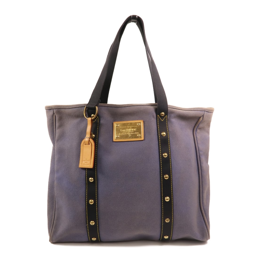 Louis Vuitton M40032 Cabas GM Blue Canvas Tote Bag: Louis Vuitton M40032 Cabas GM Blue Canvas Tote Bag Louis Vuitton Cabas GM tote bag in blue canvas, model M40032, made in France. It features a regular women's size, blue frame color, and comes with a 