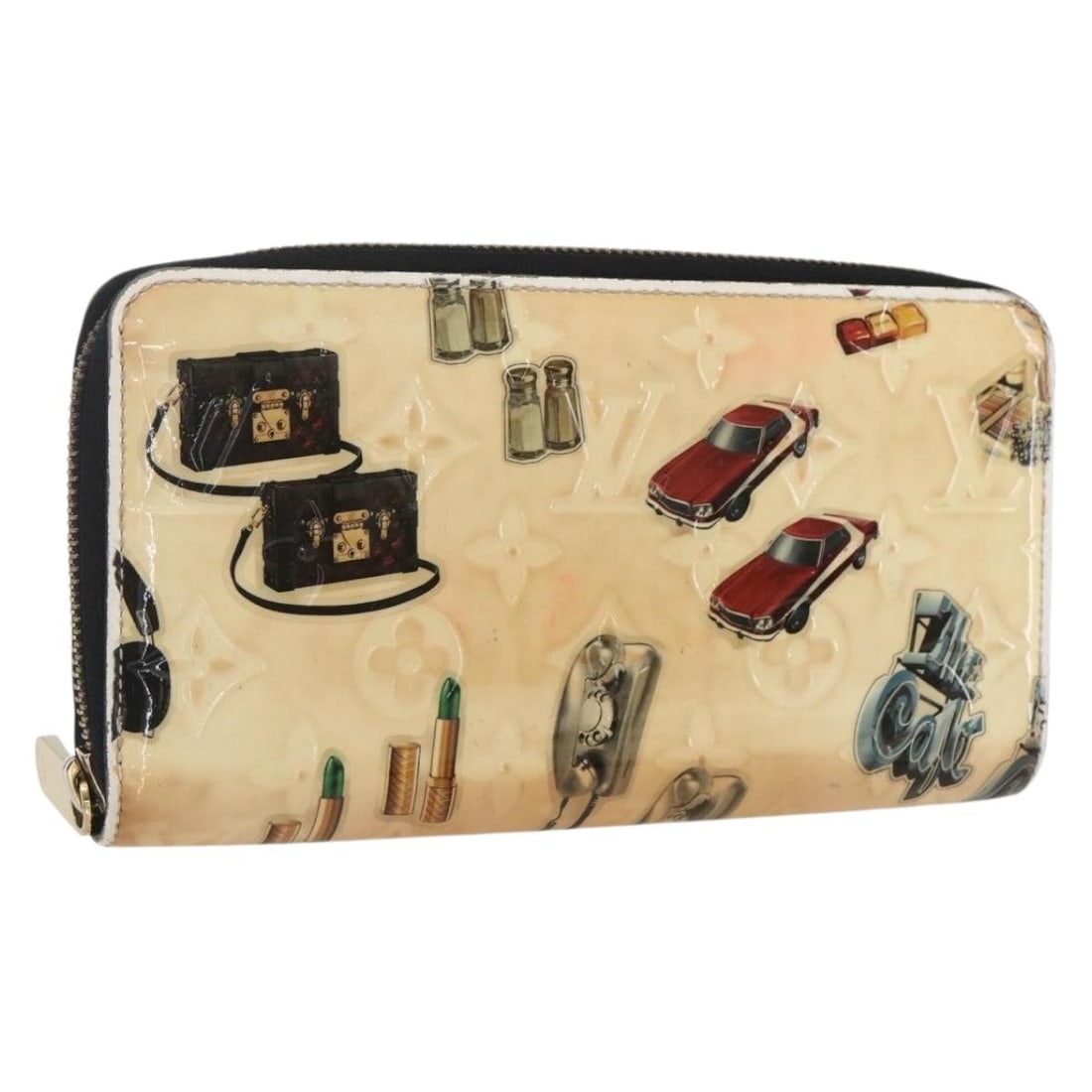 Louis Vuitton White Vernis Patent Leather Zippy Long Wallet M50370 France: Louis Vuitton White Vernis Patent Leather Zippy Long Wallet M50370 France This is a Louis Vuitton Monogram Vernis Zippy Wallet designed by Nicolas Ghesquiere. Crafted from white patent leather, this l