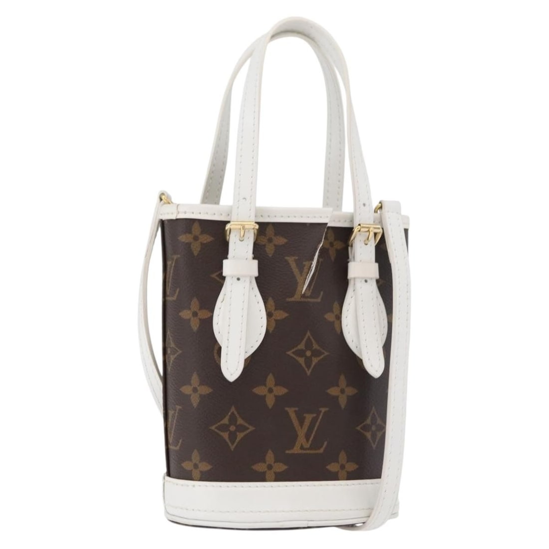 Louis Vuitton M81489 Nano Bucket Monogram Canvas Shoulder Bag: Louis Vuitton M81489 Nano Bucket Monogram Canvas Shoulder Bag Louis Vuitton Nano Bucket shoulder bag in Monogram Canvas, made in France. This women's bag comes with a shoulder strap and features the M