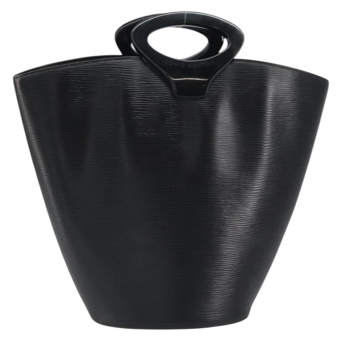Black Epi Leather Noctumble Handbag by Louis Vuitton M54522 France: Black Epi Leather Noctumble Handbag by Louis Vuitton M54522 France This is a Louis Vuitton Epi Noctumble hand bag in black, crafted from signature Epi leather. The bag features a structured design wit