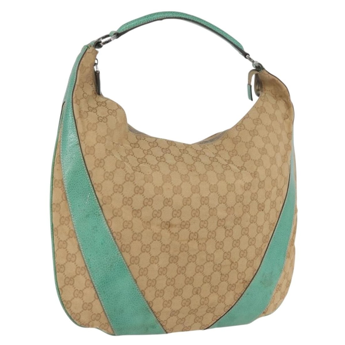 Beige GG Canvas Gucci Shoulder Bag Model 124358 for Women: Beige GG Canvas Gucci Shoulder Bag Model 124358 for Women This GUCCI GG Canvas Shoulder Bag features a classic beige color and is crafted from GG canvas material. Designed for women, the bag offers a 