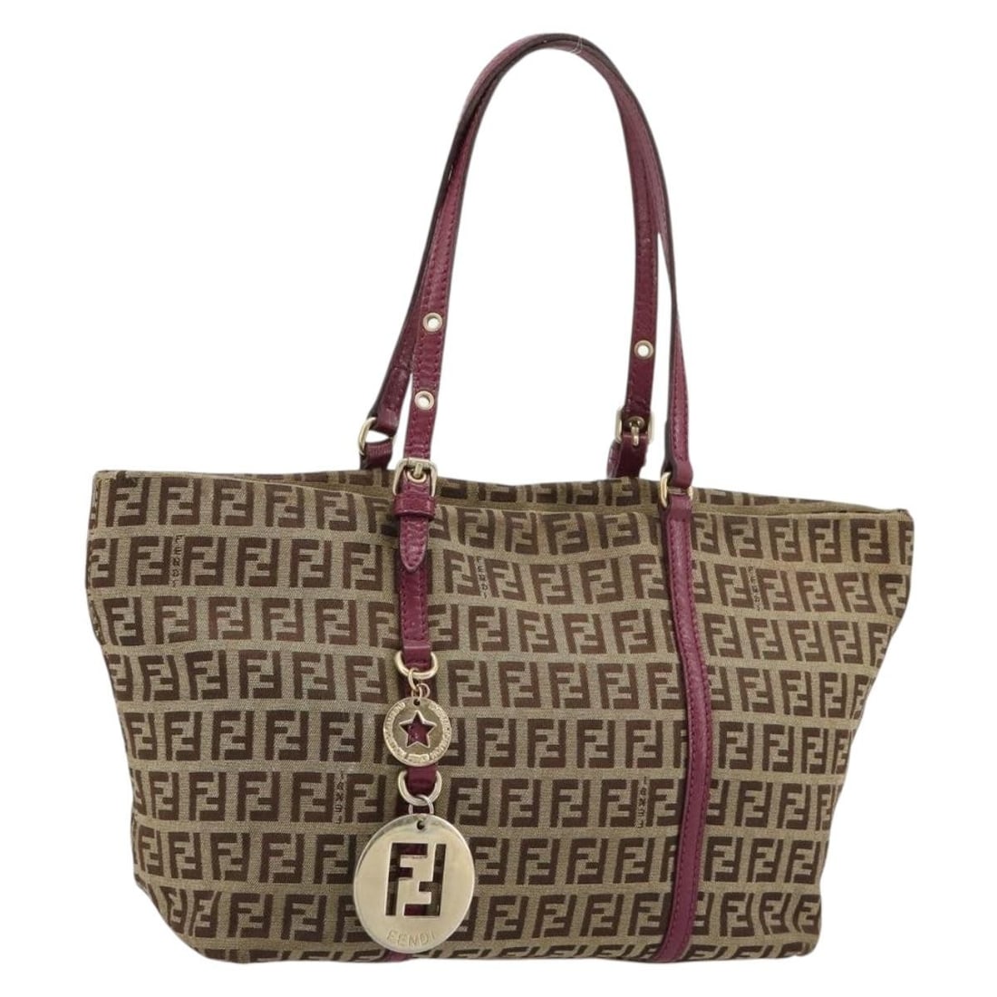 FENDI Zucchino Canvas Hand Bag Beige Gold Dust Bag Italy: FENDI Zucchino Canvas Hand Bag Beige Gold Dust Bag Italy Fendi Zucchino Canvas Hand Bag in beige and gold, made in Italy. This women's handbag features Zucchino canvas exterior material, a handle drop