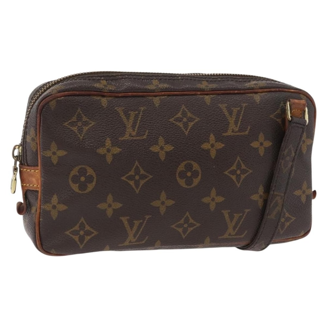 Louis Vuitton Marly Bandouliere Monogram Canvas Shoulder Bag M51828: Louis Vuitton Marly Bandouliere Monogram Canvas Shoulder Bag M51828 Louis Vuitton Monogram Marly Bandouliere Shoulder Bag in Monogram Canvas, made in France. The bag measures approximately W 21.5 cm x