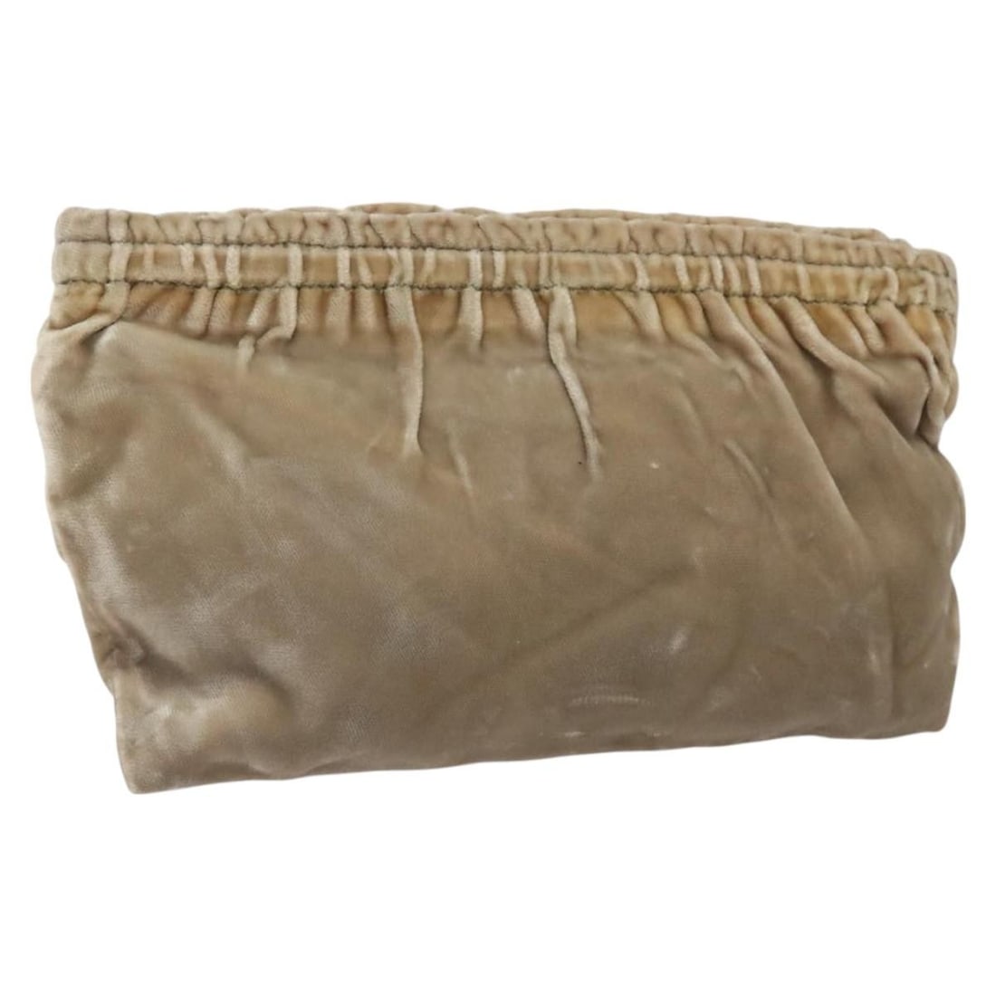 Prada Velor Beige Women's Pouch with Guarantee Card BD1618: Prada Velor Beige Women's Pouch with Guarantee Card BD1618 This is a PRADA women's pouch crafted from beige velor. The pouch features a soft exterior and comes with a guarantee card. Made in Italy, it