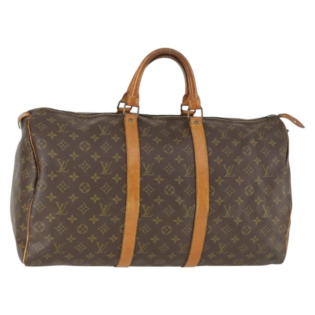 Louis Vuitton Keepall 45 Monogram Canvas Boston Bag M41428: Louis Vuitton Keepall 45 Monogram Canvas Boston Bag M41428 This Louis Vuitton Monogram Keepall 45 Boston Bag (model M41428) features the iconic monogram canvas and is crafted in France. The bag has a 